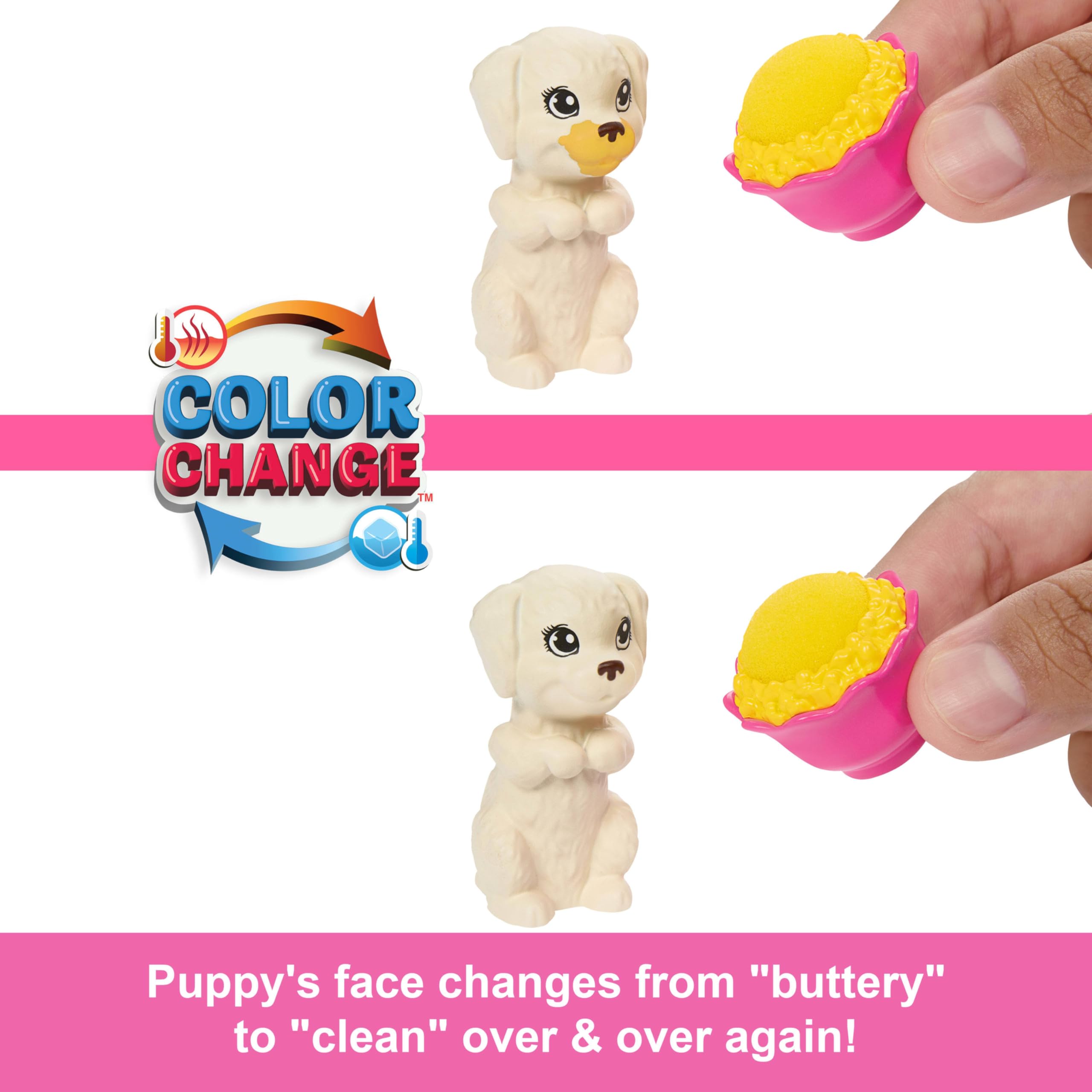 Foto 3 pulgar | Muñeca Barbie De Juguete Y Set De Juego Con 2 Figuras De Perro De Juguete Y Más De 10 Unidades - Venta Internacional.