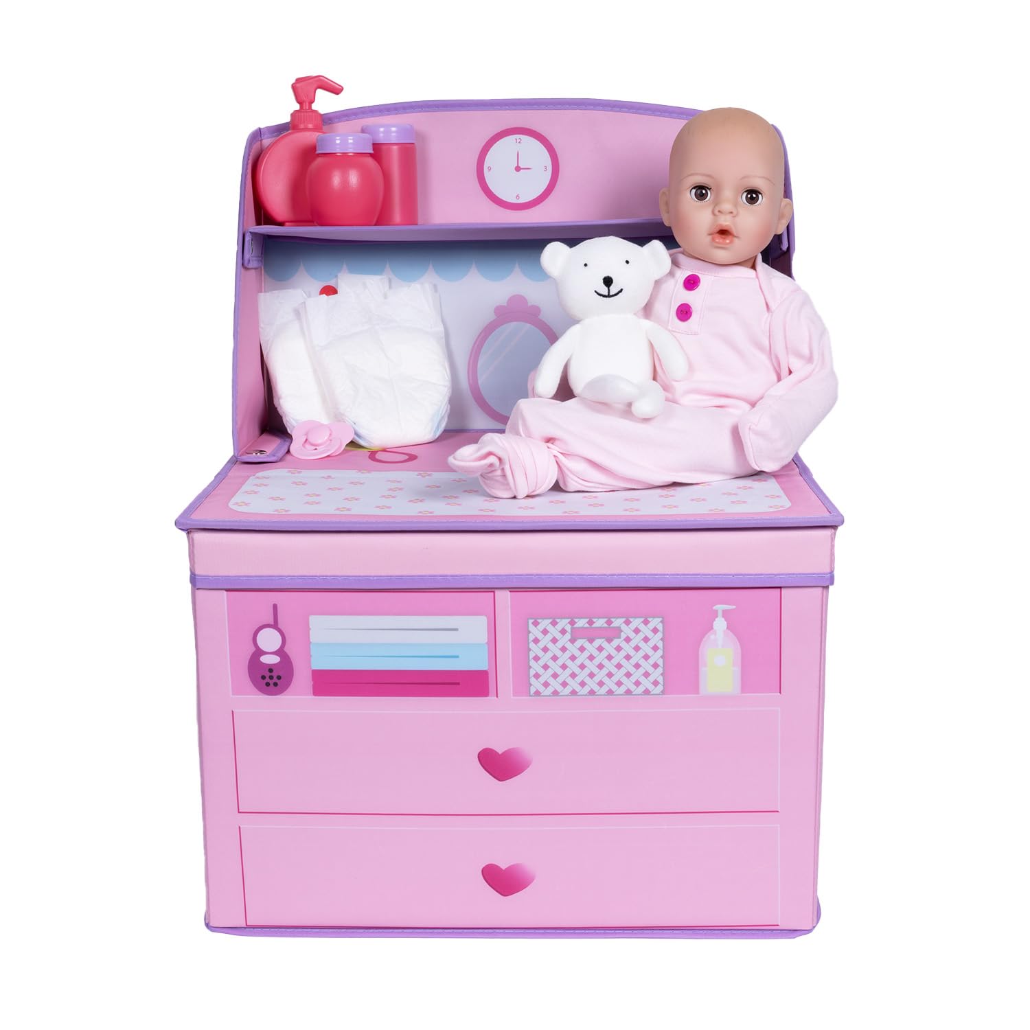 Set De Muñecas Adora Realistic Perfectly Pink Con Cambiador - Venta Internacional.