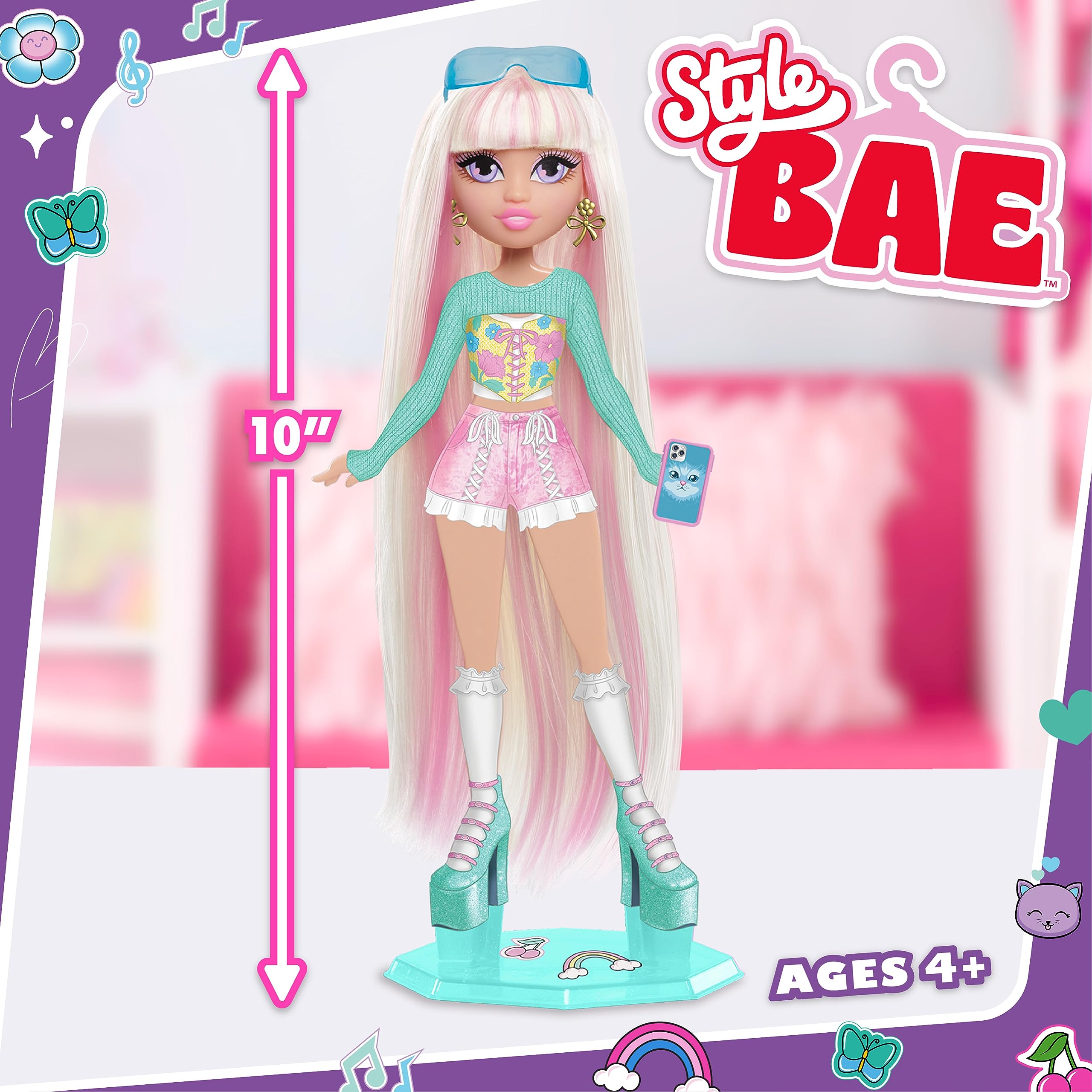Foto 6 pulgar | Muñeca Moderna Just Play Style Bae Kiki De 25 Cm Con 31 Piezas - Venta Internacional.