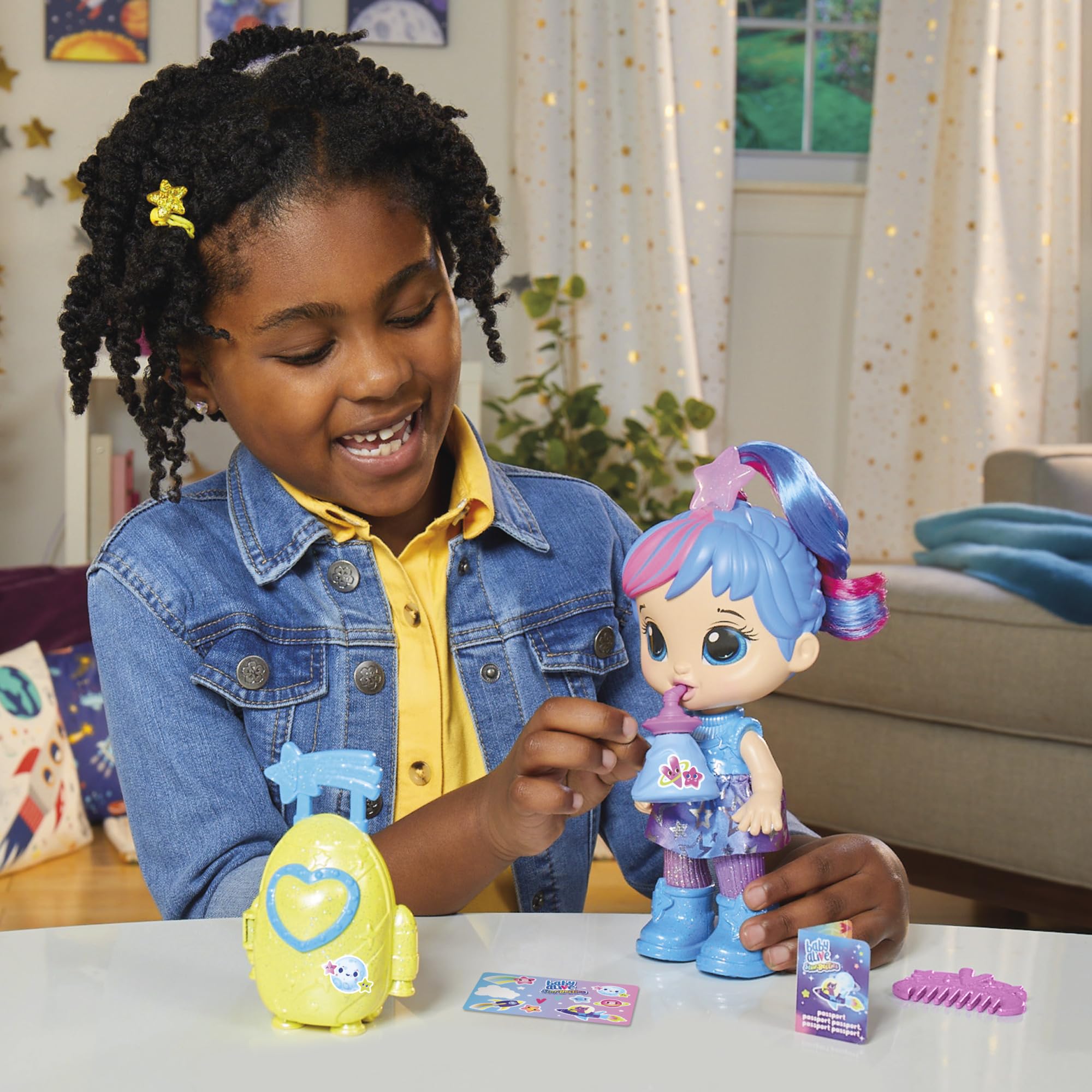 Foto 4 pulgar | Muñeca Baby Alive Star Besties Stellar Skylar De 20 Cm Con Acceso. - Venta Internacional.