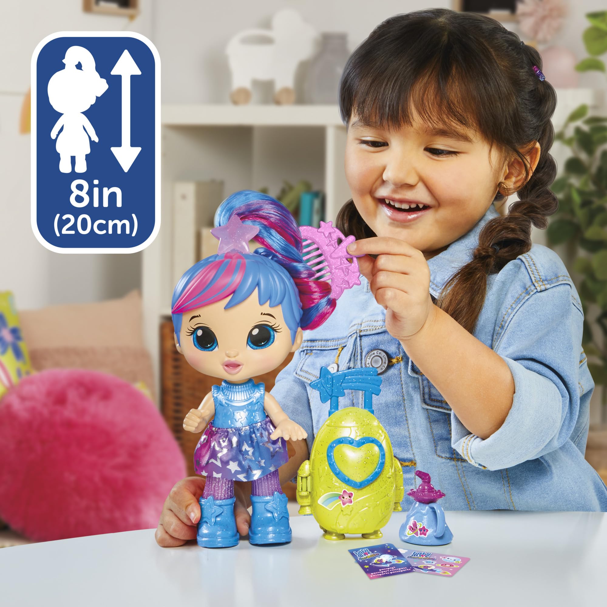 Foto 5 pulgar | Muñeca Baby Alive Star Besties Stellar Skylar De 20 Cm Con Acceso. - Venta Internacional.