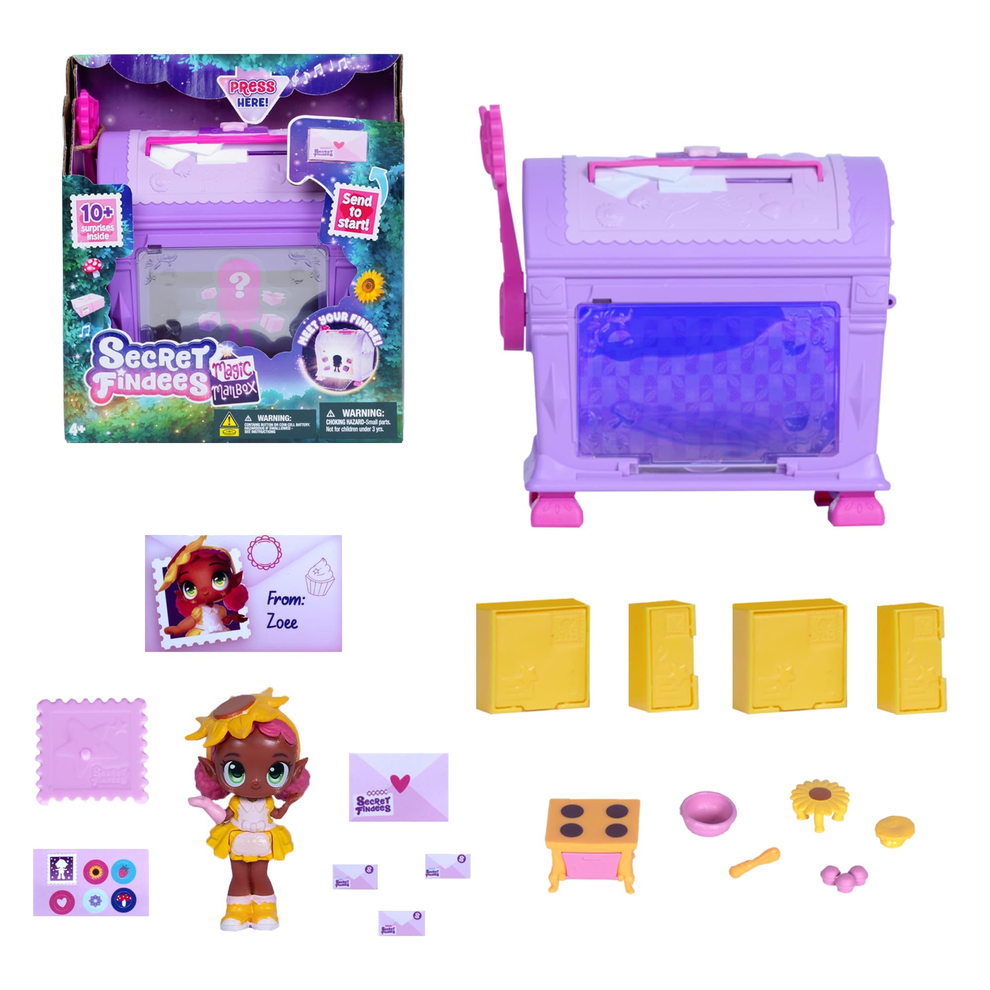 Foto 3 pulgar | Buzón Mágico Toy Goliath Secret Findees, Morado, Con Más De 10 Sorpresas - Venta Internacional.