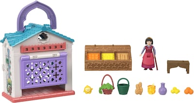 Foto 5 | Micromuñeca Playset Mattel Disney Wish Dahlia's Rosas Con Acc - Venta Internacional.