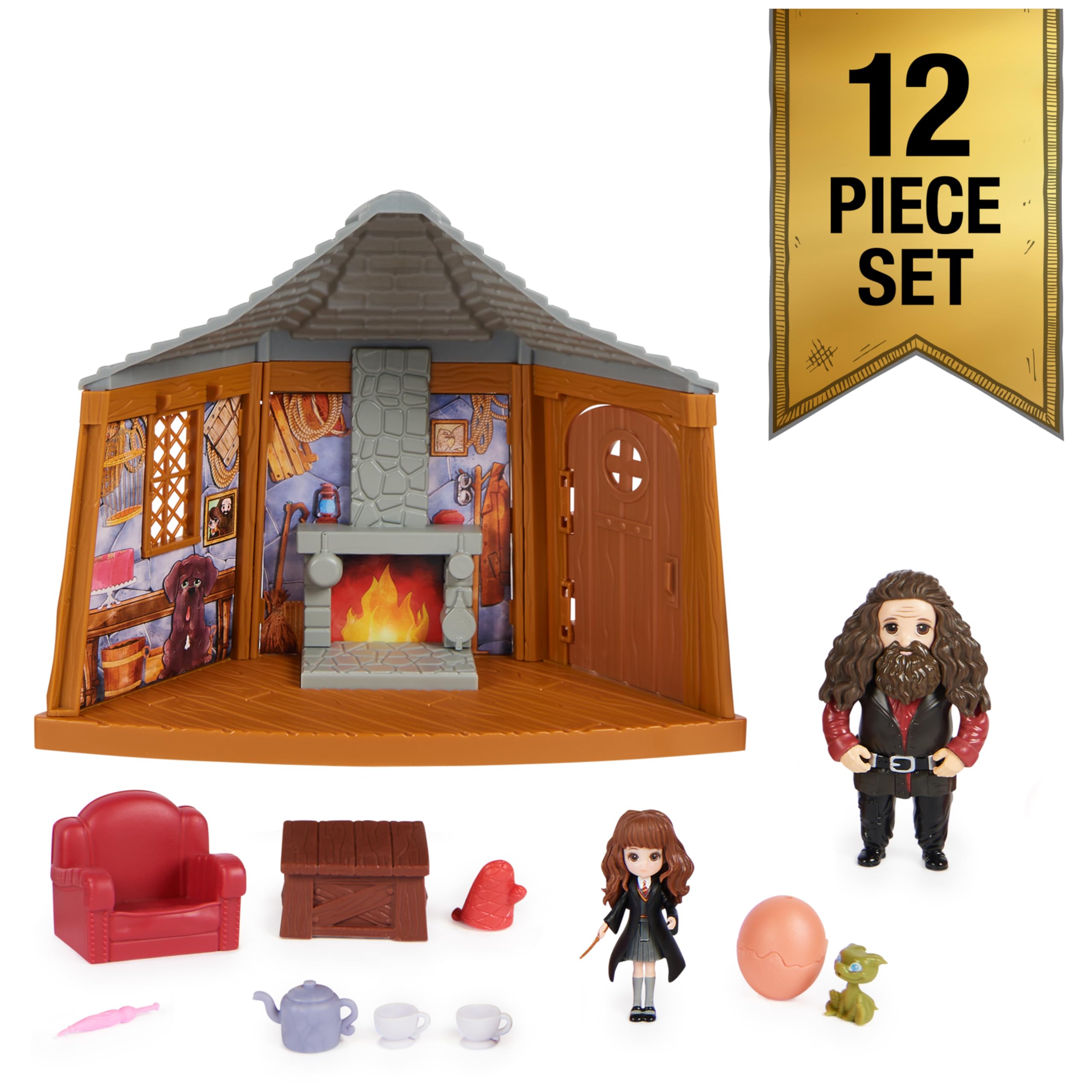 Foto 4 | Set De Juego Wizarding World Harry Potter Magical Minis La Cabaña De Hagrid - Venta Internacional.