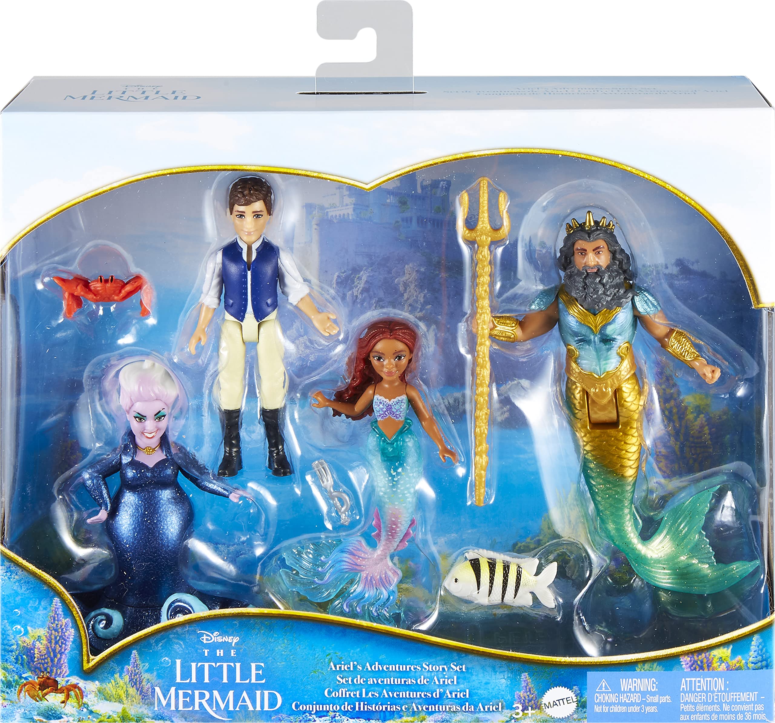 Foto 7 pulgar | Set Toy Mattel Disney La Sirenita Y Las Aventuras De Ariel - Venta Internacional.