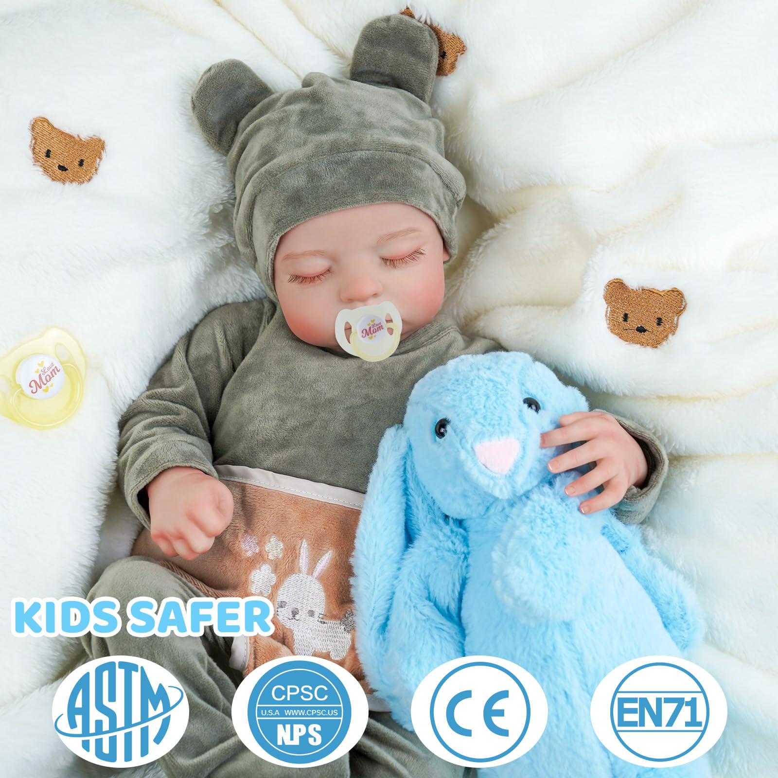Foto 5 pulgar | Muñeca Reborn Babeside Relike, Realista, 20 Pulgadas, Para Niños De Más De 3 Años - Venta Internacional.