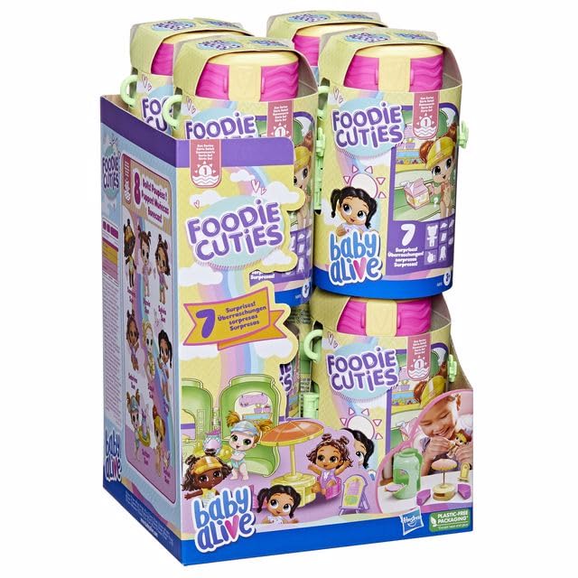 Foto 5 pulgar | Toy Baby Doll Baby Alive Foodie Cuties Con Botella Y Accesorios - Venta Internacional.
