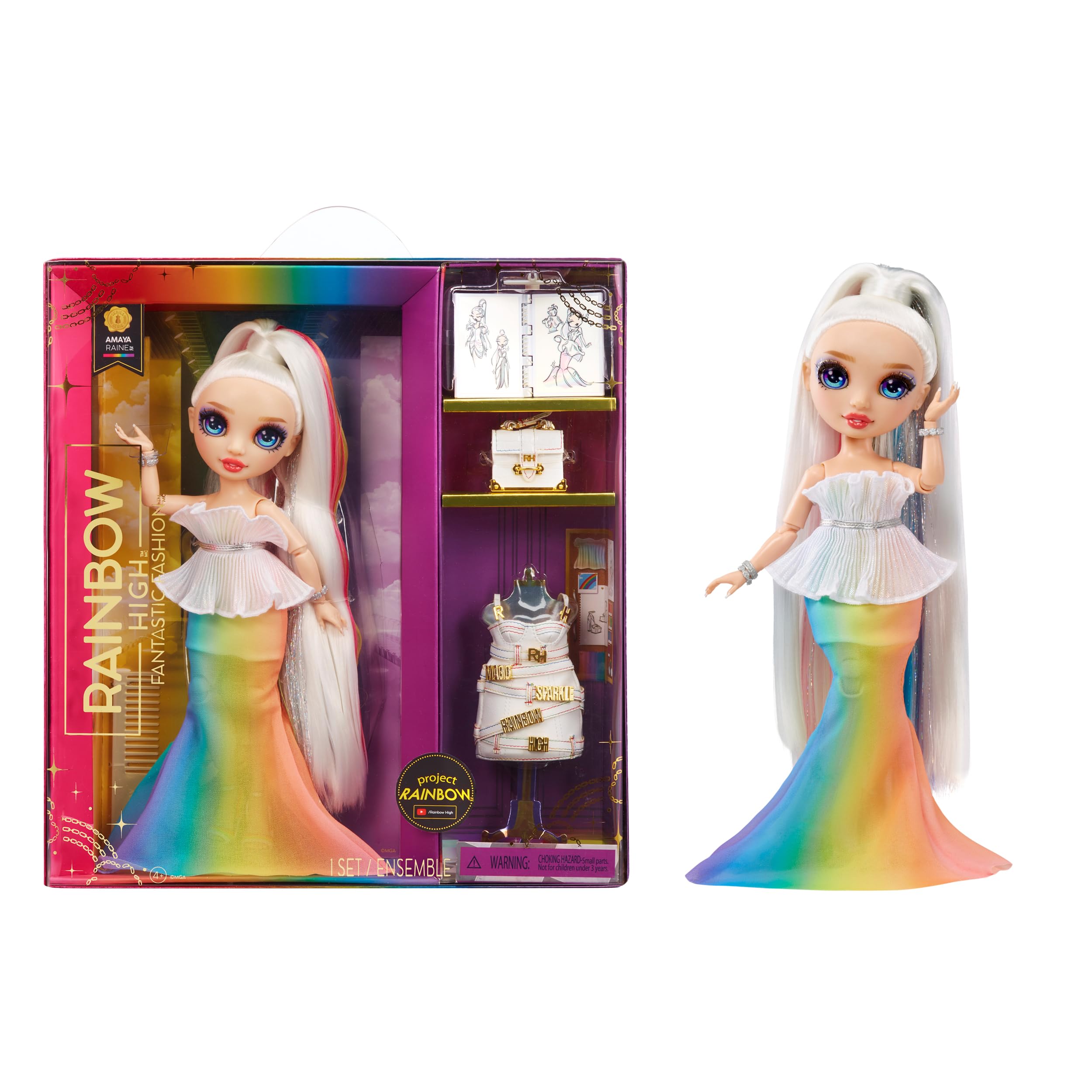 Muñeca De Moda Rainbow High Fantastic Fashion Amaya Raine, 28 Cm - Venta Internacional.