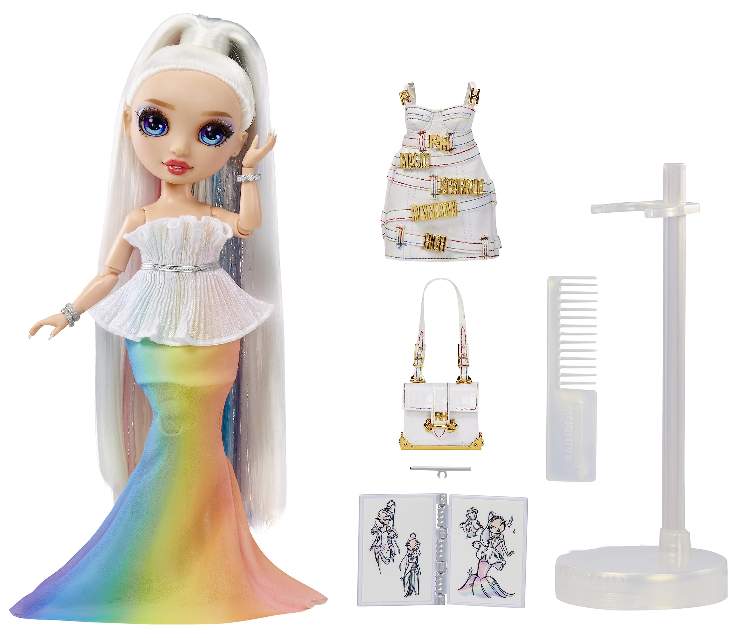 Foto 3 pulgar | Muñeca De Moda Rainbow High Fantastic Fashion Amaya Raine, 28 Cm - Venta Internacional.