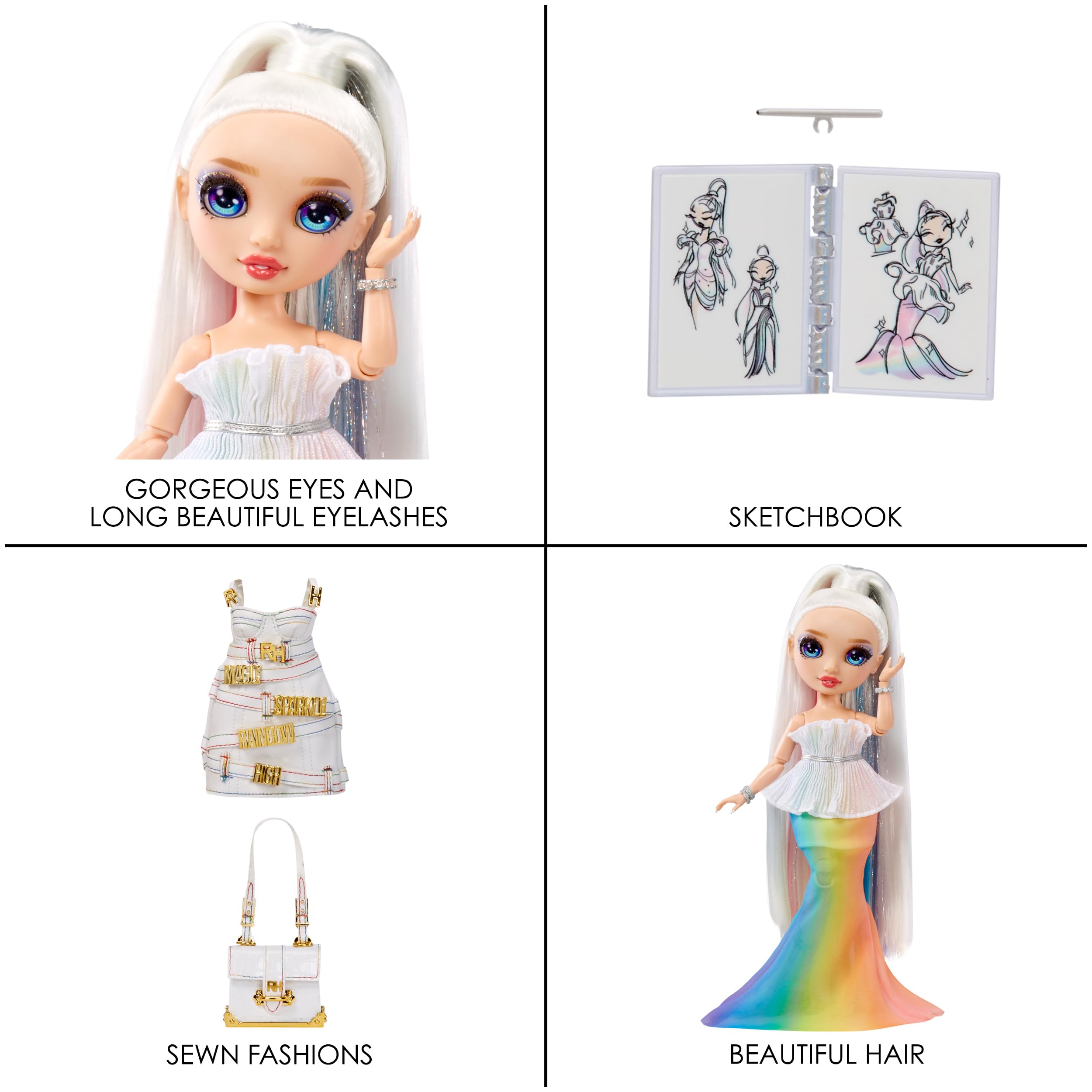 Foto 6 pulgar | Muñeca De Moda Rainbow High Fantastic Fashion Amaya Raine, 28 Cm - Venta Internacional.