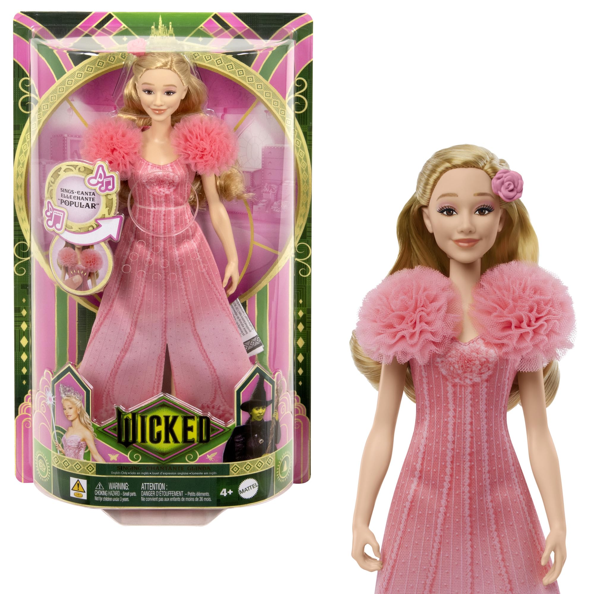 Foto 2 pulgar | Muñeca Moderna Mattel Universal Wicked Singing Glinda Con Acc - Venta Internacional.