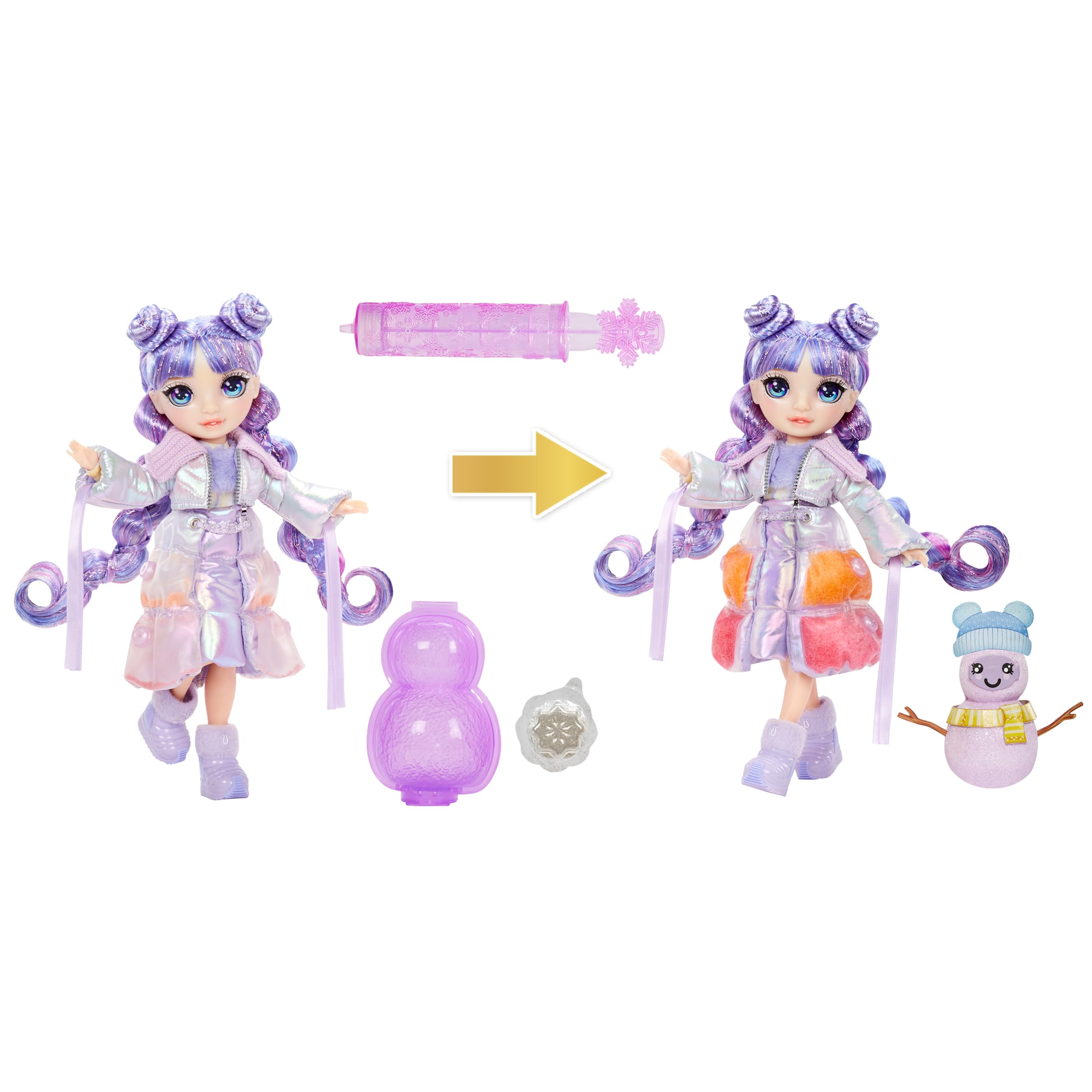 Foto 3 pulgar | Muñeca De Moda Rainbow High Winter Wonderland Violet Purple - Venta Internacional.