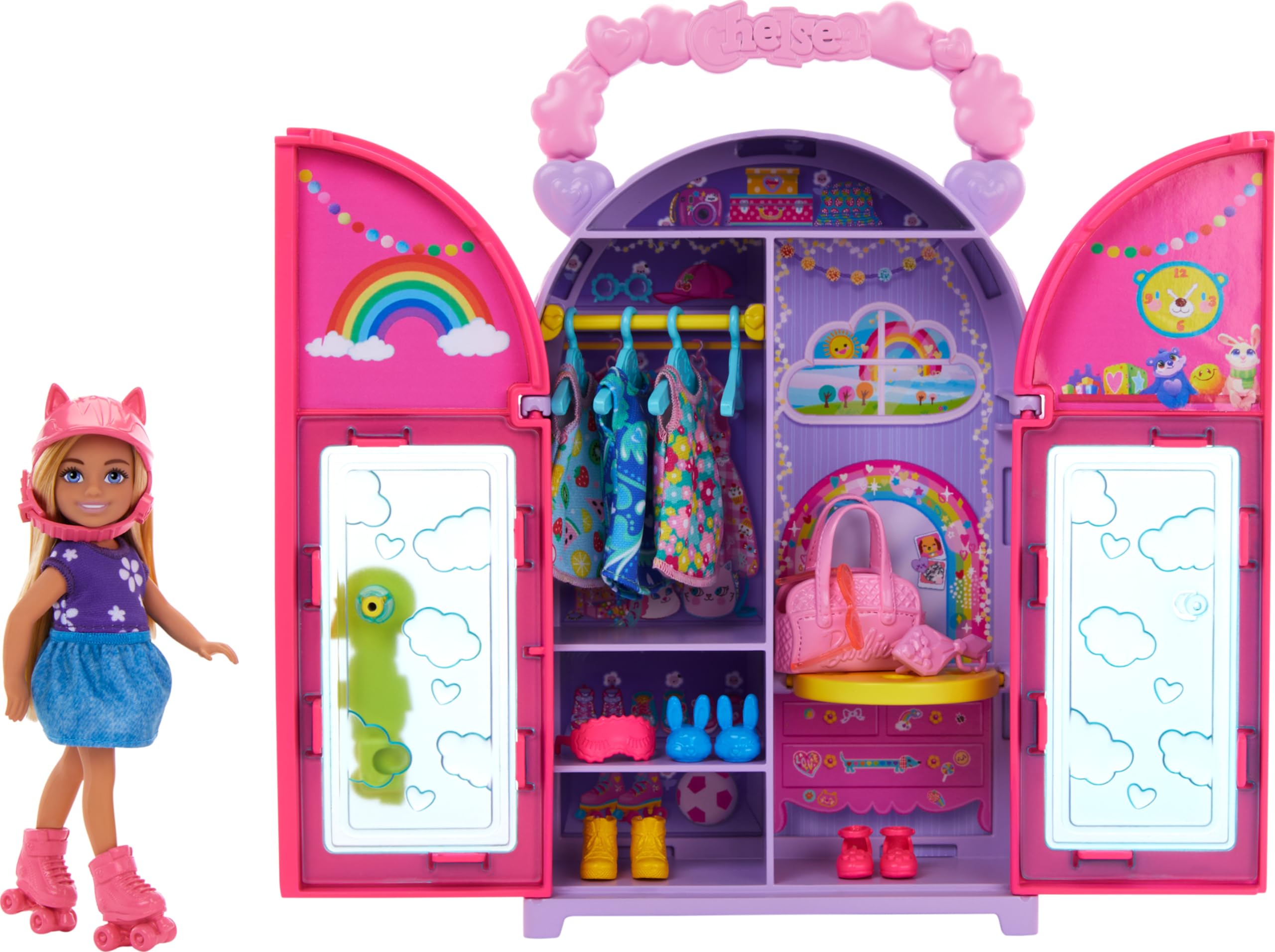 Toy Playset Barbie Chelsea Para Muñecas Y Armario Con 15 Prendas - Venta Internacional.