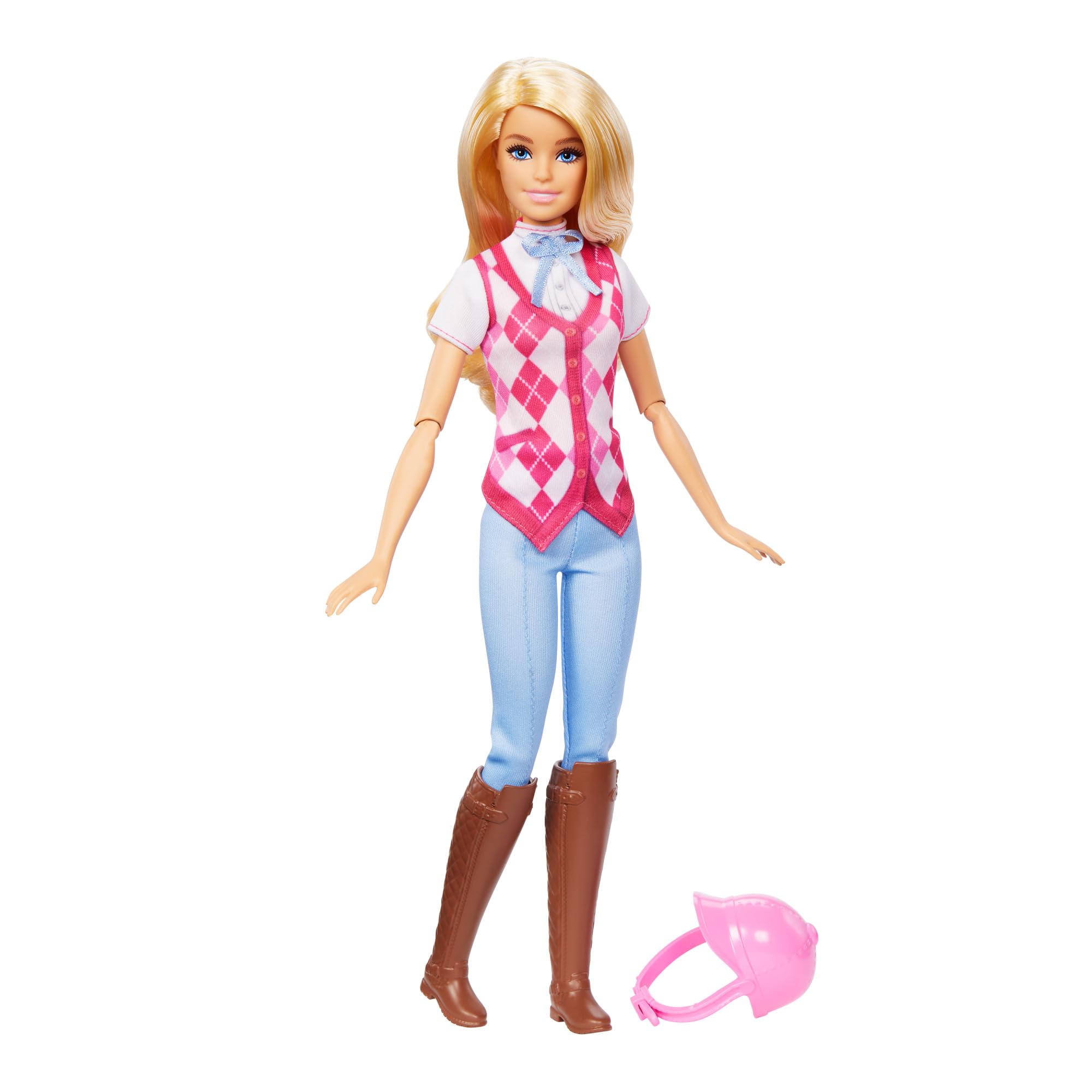 Foto 5 | Muñeca Moderna Barbie Malibu Con Traje De Equitación Y Casco - Venta Internacional.