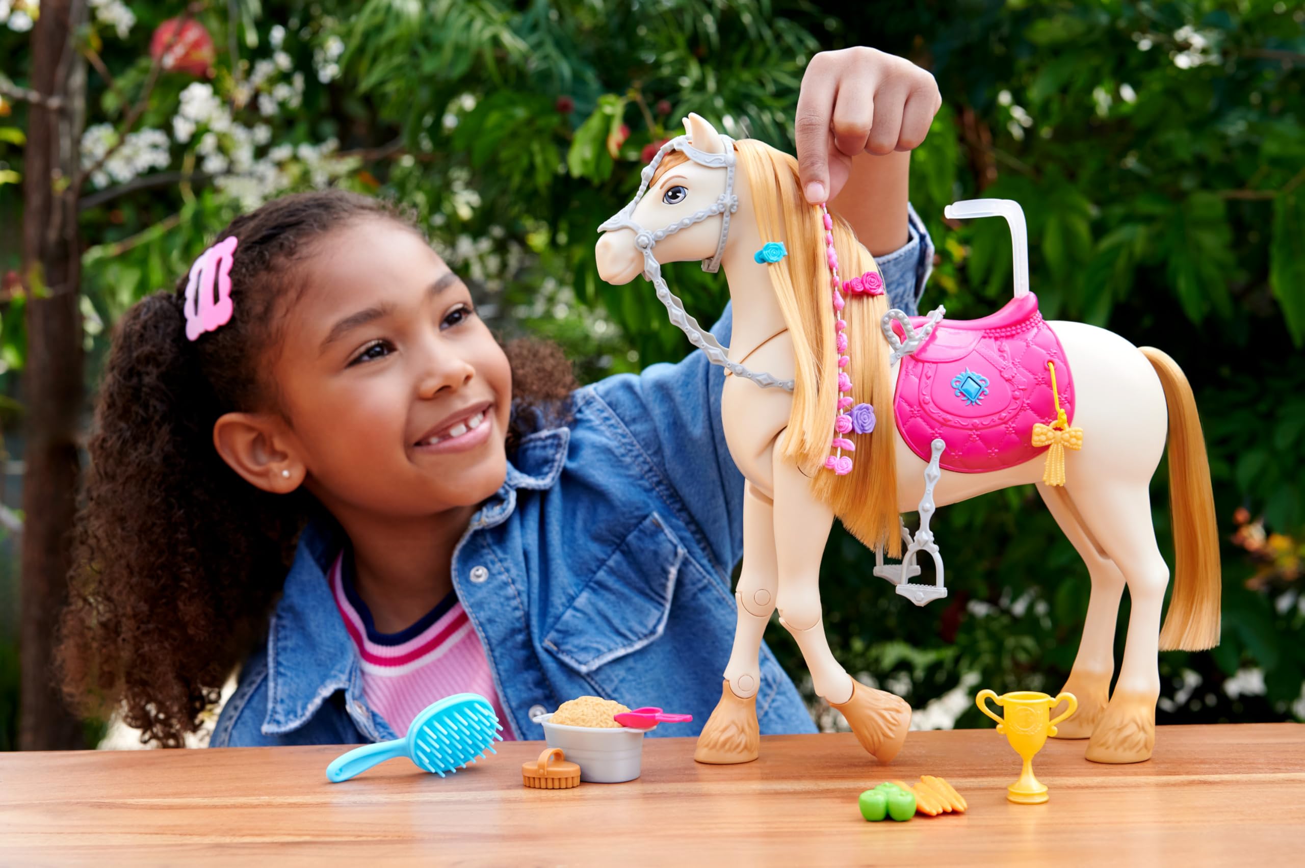Foto 3 pulgar | Toy Horse Barbie The Great Horse Chase Con Sonidos Y Música - Venta Internacional.