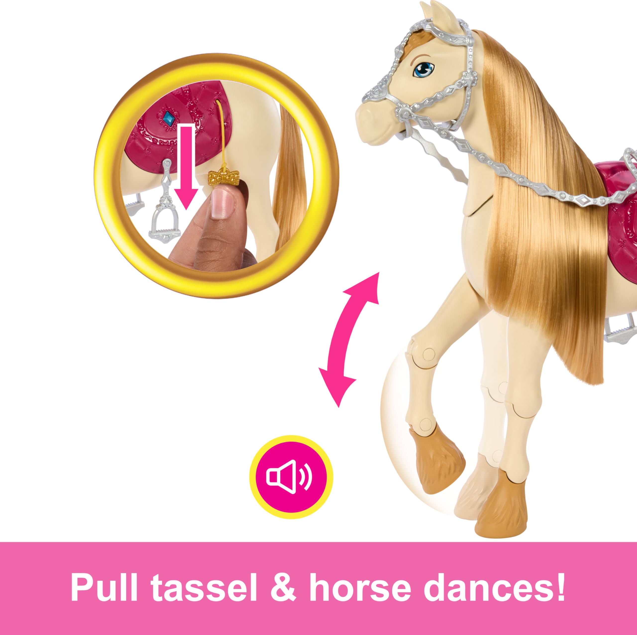 Foto 5 pulgar | Toy Horse Barbie The Great Horse Chase Con Sonidos Y Música - Venta Internacional.