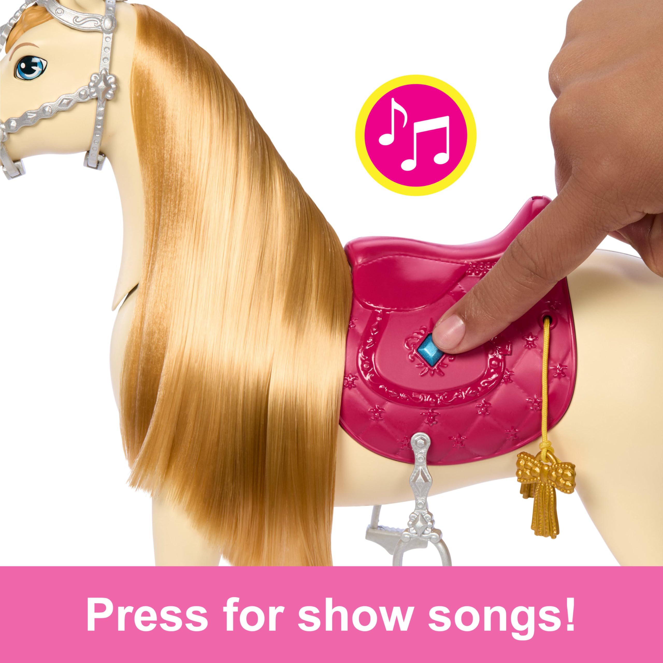 Foto 6 pulgar | Toy Horse Barbie The Great Horse Chase Con Sonidos Y Música - Venta Internacional.