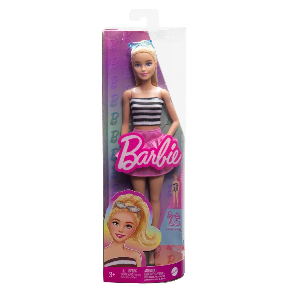 Foto 7 pulgar | Muñeca De Moda Barbie Fashionistas #213 Blonde 65 Aniversario - Venta Internacional.