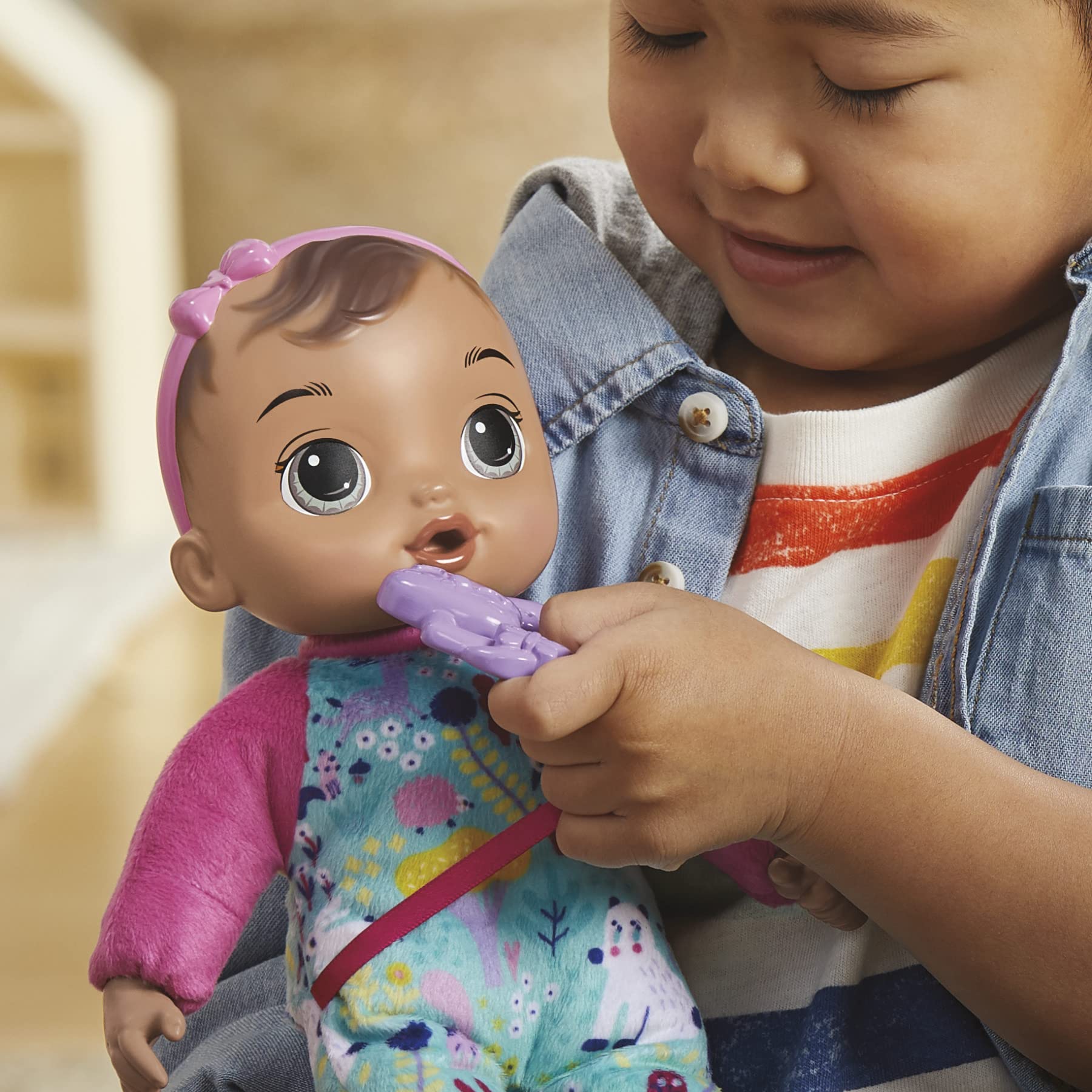 Foto 3 pulgar | Pelo Castaño Suave Y Bonito De Doll Baby Alive, 28 Cm, Lavable A Partir De 18 M - Venta Internacional.