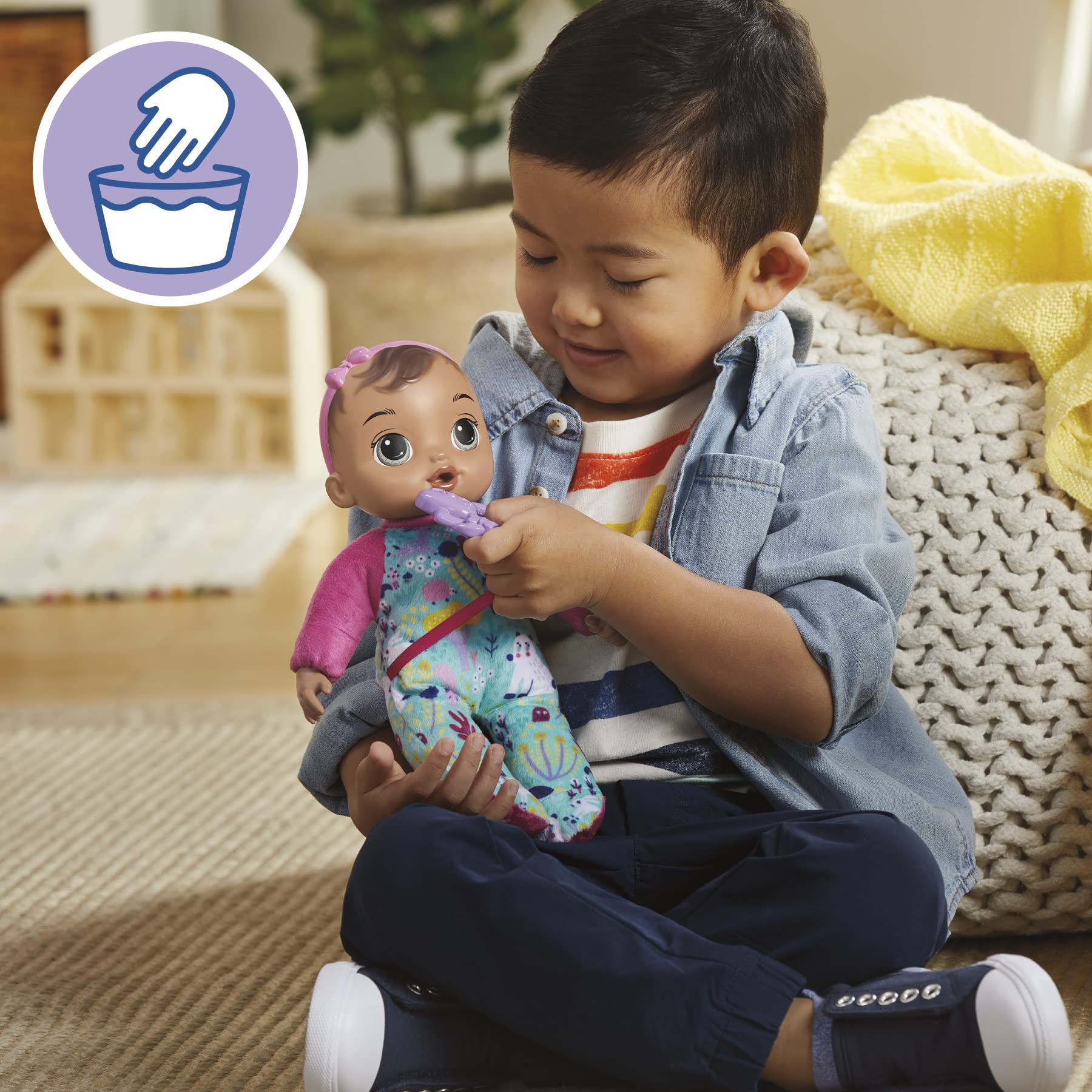 Foto 5 pulgar | Pelo Castaño Suave Y Bonito De Doll Baby Alive, 28 Cm, Lavable A Partir De 18 M - Venta Internacional.