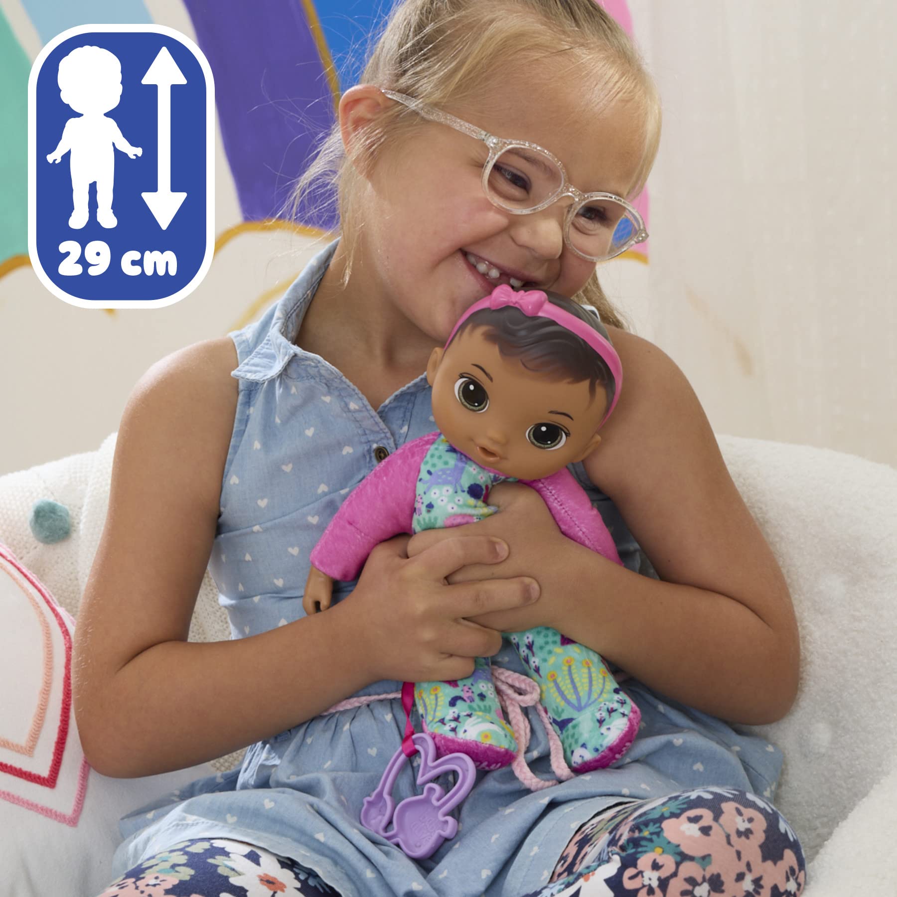 Foto 6 pulgar | Pelo Castaño Suave Y Bonito De Doll Baby Alive, 28 Cm, Lavable A Partir De 18 M - Venta Internacional.