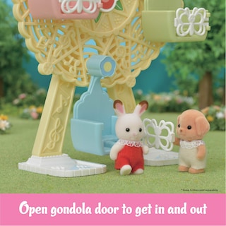 Foto 4 | Dollhouse Playset Calico Critters Baby Ferris Wheel Con Caniche De Juguete - Venta Internacional.