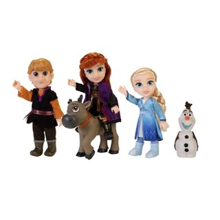 Foto 2 | Set De Regalo Para Muñecas Frozen Disney 2 Petite Con Elsa, Anna Y Kristoff - Venta Internacional.