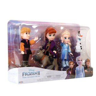 Foto 3 | Set De Regalo Para Muñecas Frozen Disney 2 Petite Con Elsa, Anna Y Kristoff - Venta Internacional.