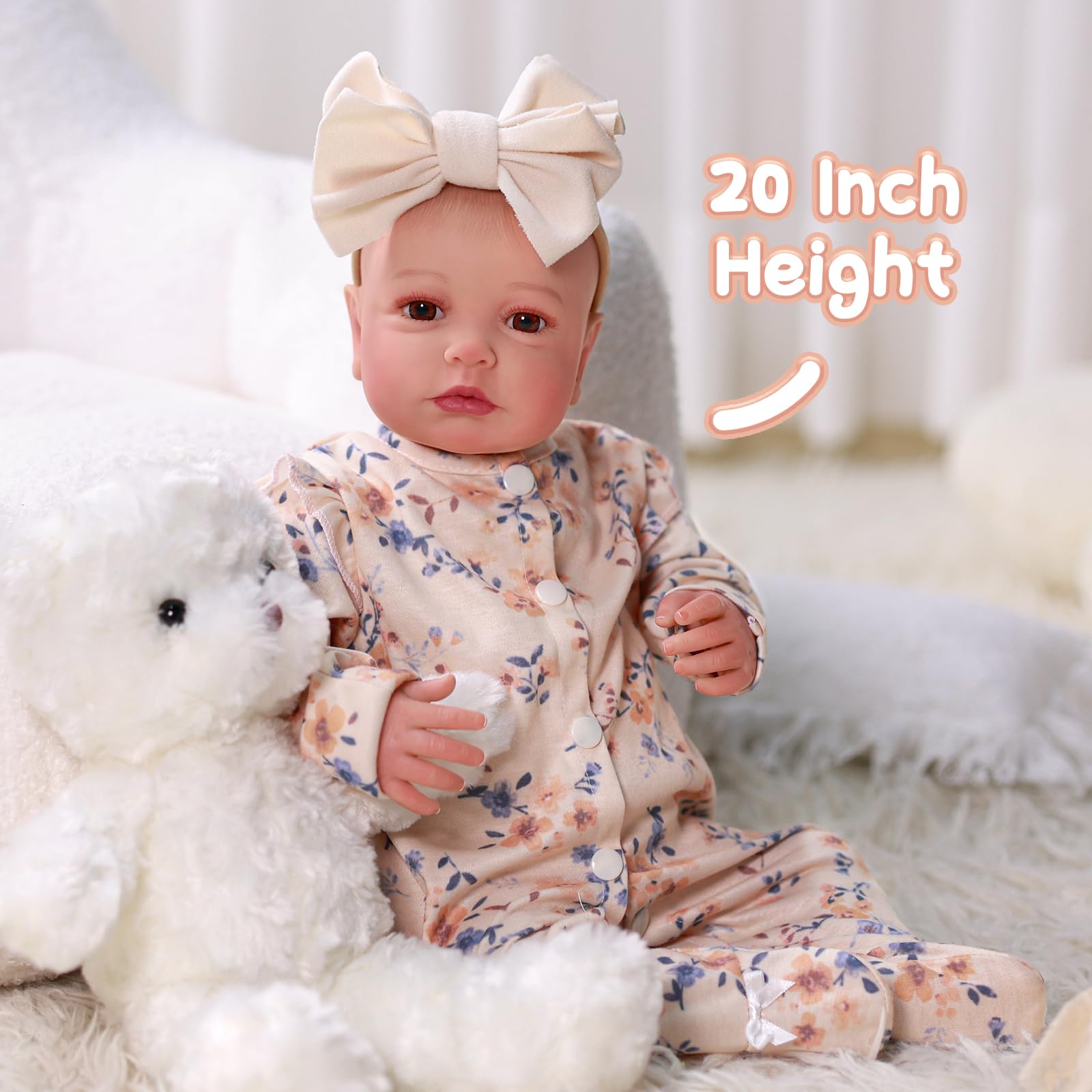 Foto 6 pulgar | Muñeca Reborn Babeside Relike Girl De 50 Cm Con Kit De Alimentación - Venta Internacional.