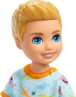 Foto 2 | Muñeca Barbie Chelsea Small Boy Con Estampado De Dinosaurios Y Zapatos - Venta Internacional.