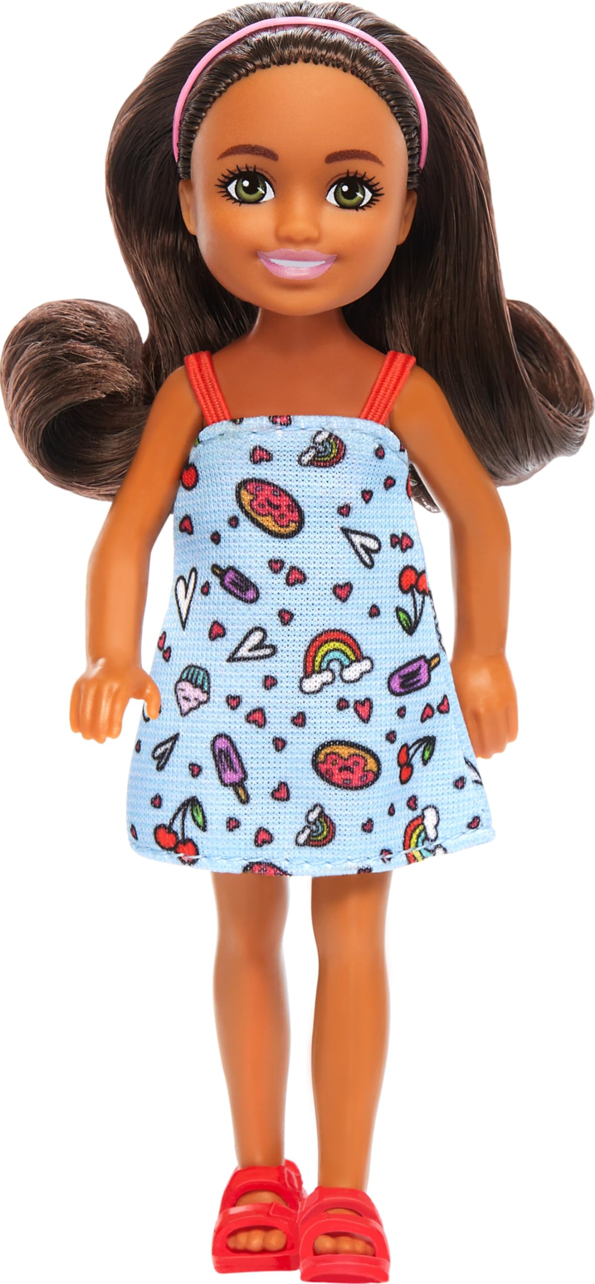 Muñeca Barbie Chelsea De 6 Pulgadas Con Vestido Azul Extraíble - Venta Internacional.