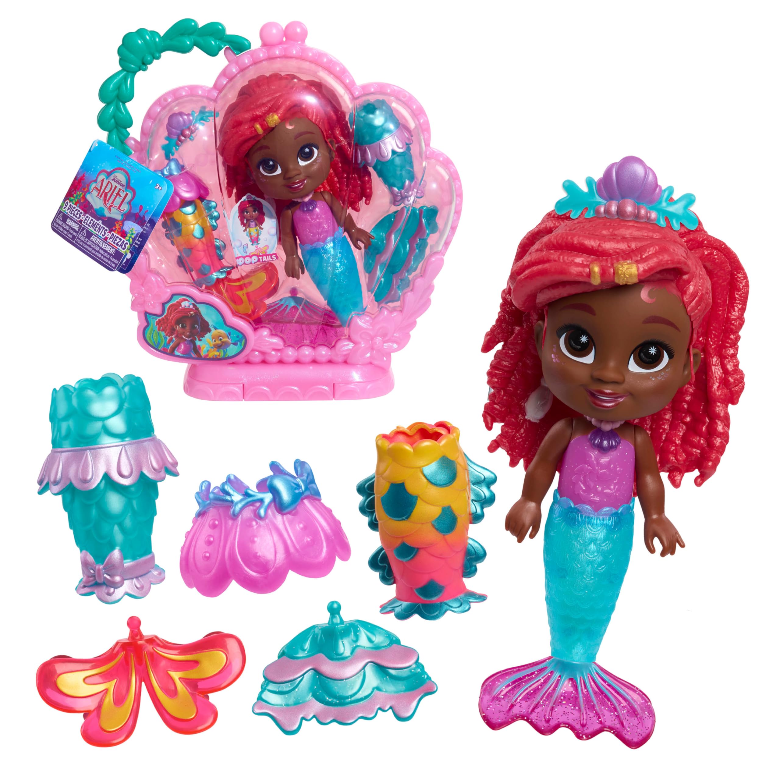 Muñeca Just Play Disney Junior Pop Tails Ariel Con Accesorios - Venta Internacional.