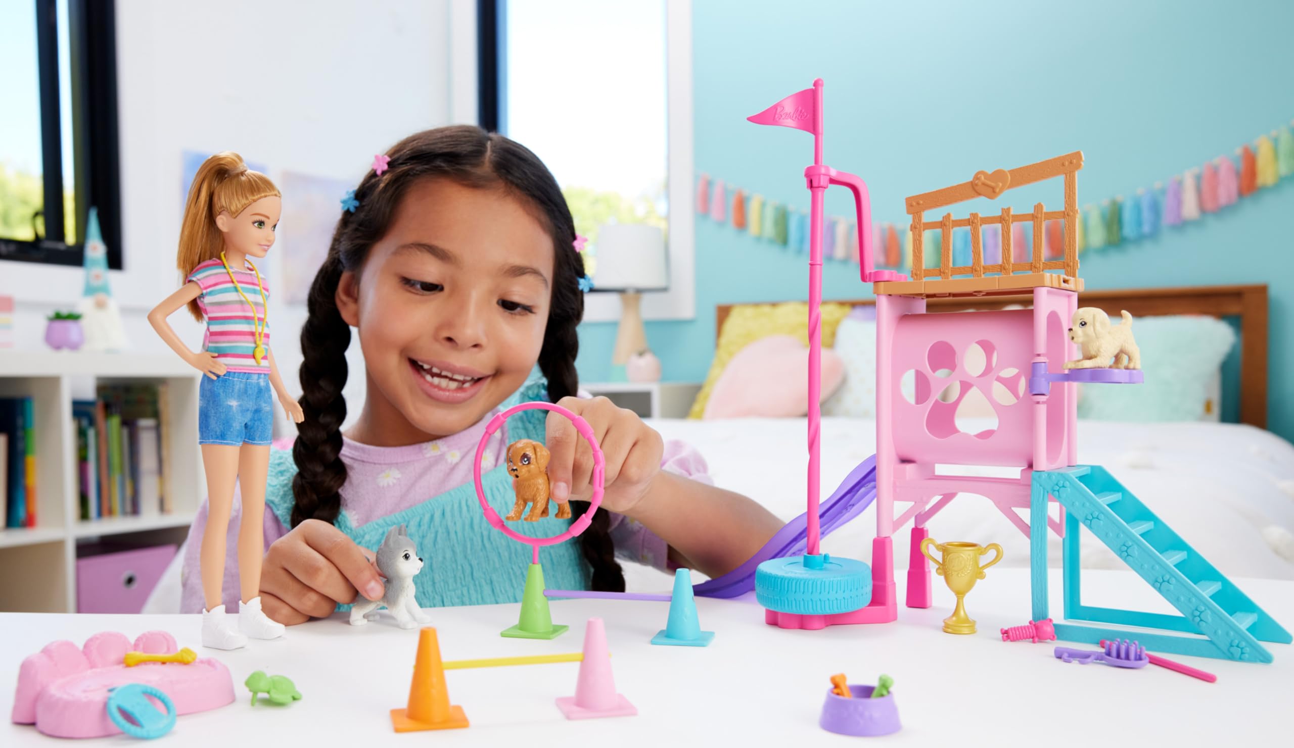 Foto 3 pulgar | Set De Juego Barbie Y Stacie Al Rescate Con Muñeca Y 3 Perros - Venta Internacional.