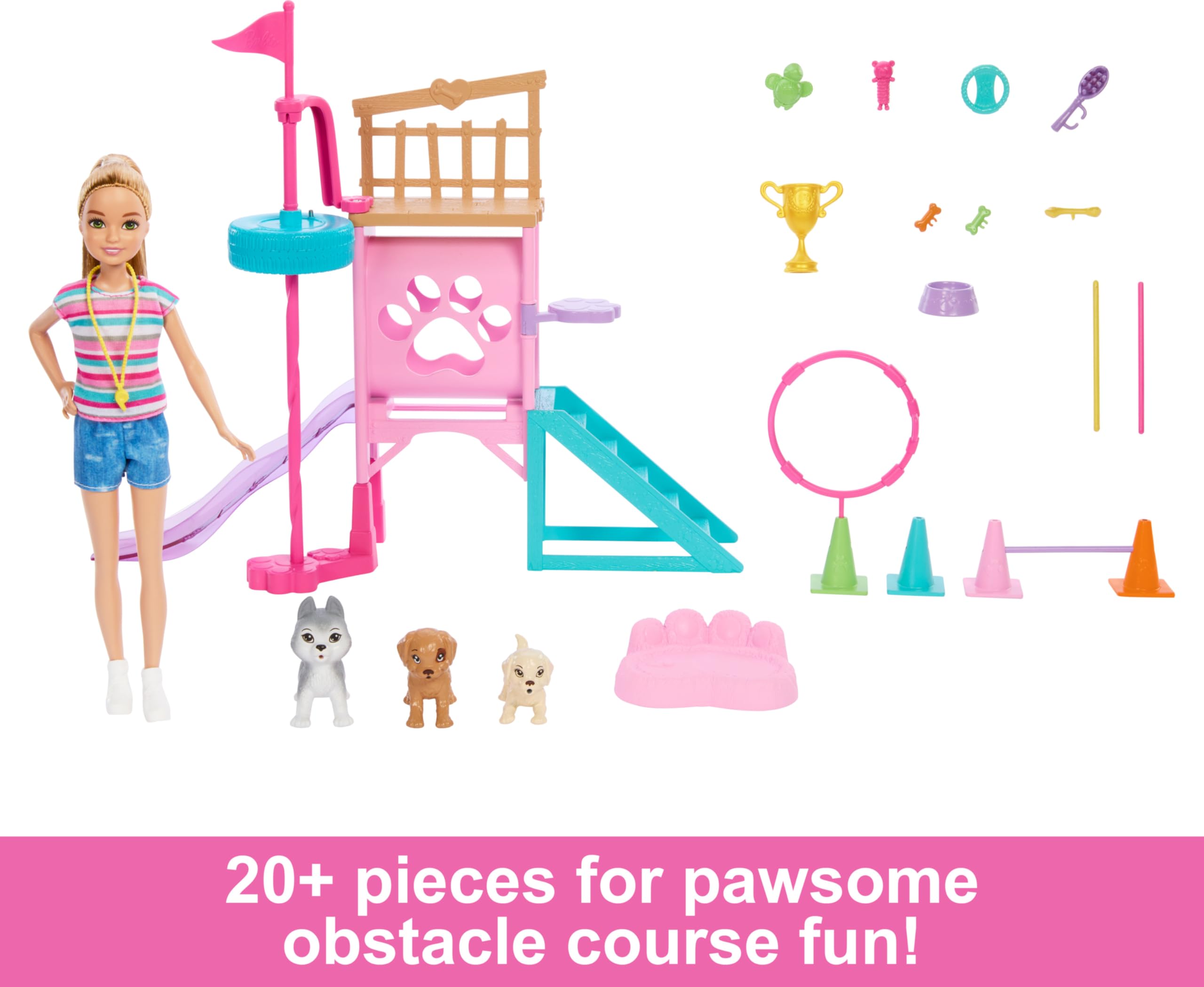 Foto 7 pulgar | Set De Juego Barbie Y Stacie Al Rescate Con Muñeca Y 3 Perros - Venta Internacional.