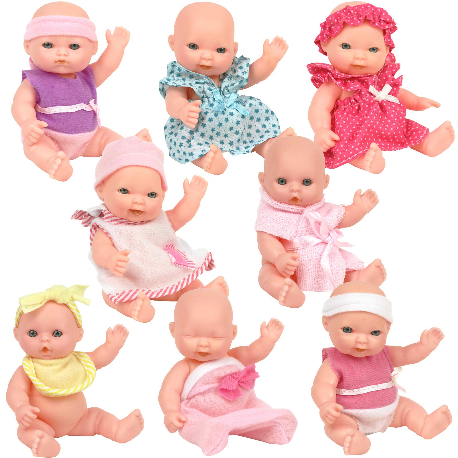 Foto 4 pulgar | Set De Muñecas Click N' Play Pequeño De 8 Con Set De Juego Infantil - Venta Internacional.
