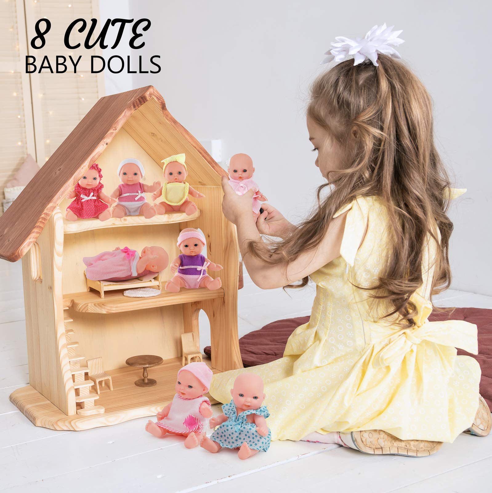 Foto 5 pulgar | Set De Muñecas Click N' Play Pequeño De 8 Con Set De Juego Infantil - Venta Internacional.