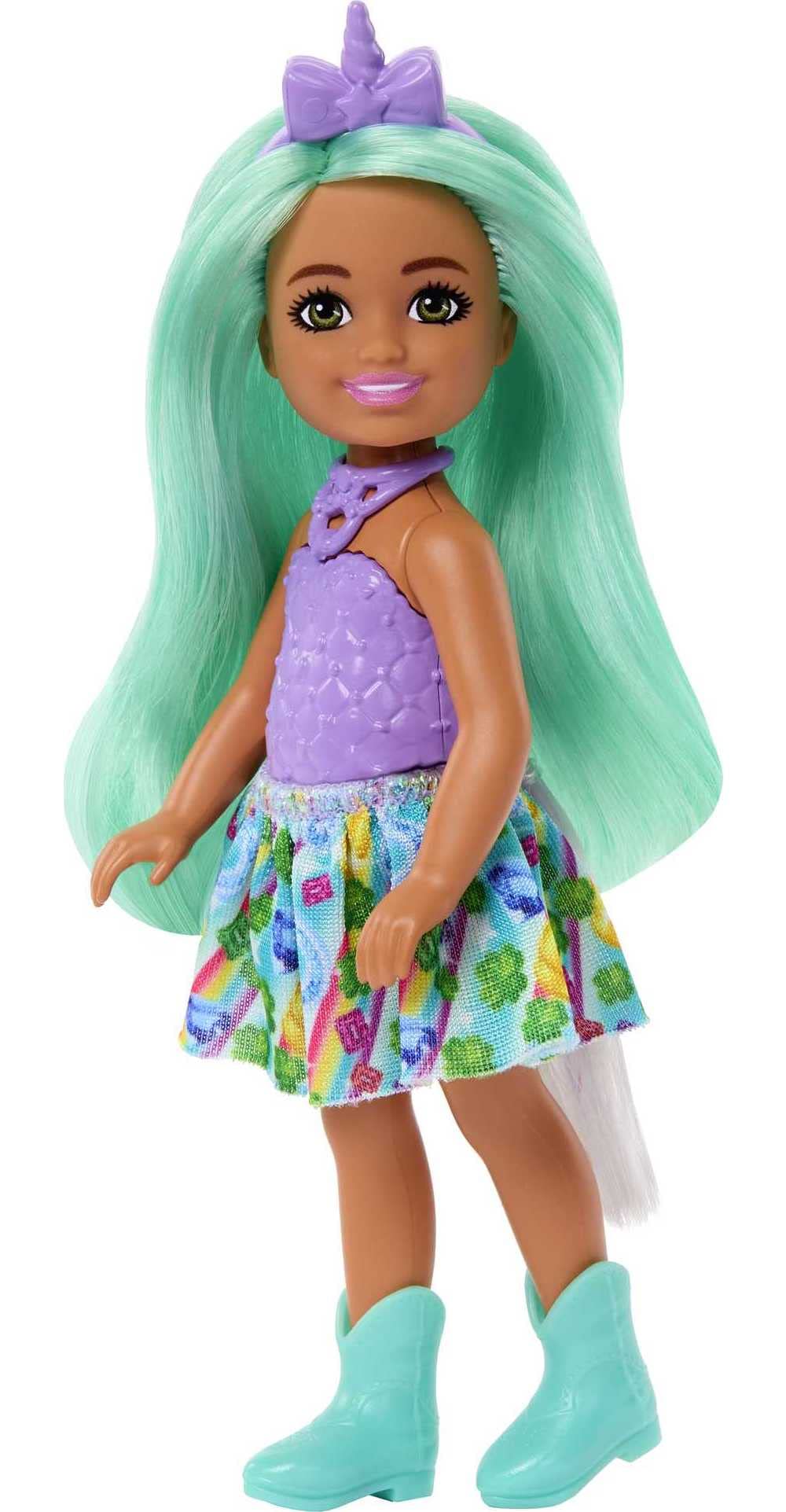 Foto 3 pulgar | Muñeca Barbie Dreamtopia Chelsea Unicorn Con Accesorio De Más De 3 Años - Venta Internacional.