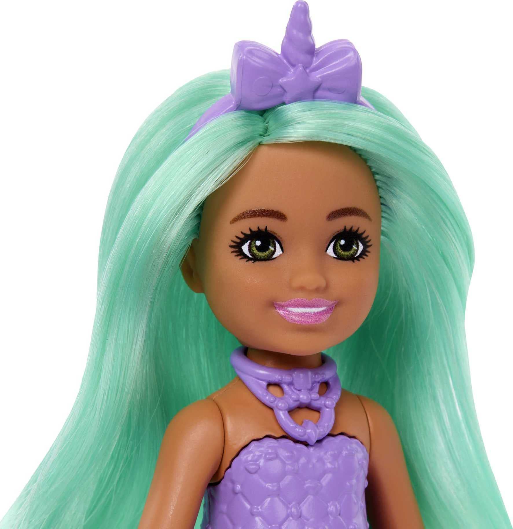 Foto 4 pulgar | Muñeca Barbie Dreamtopia Chelsea Unicorn Con Accesorio De Más De 3 Años - Venta Internacional.