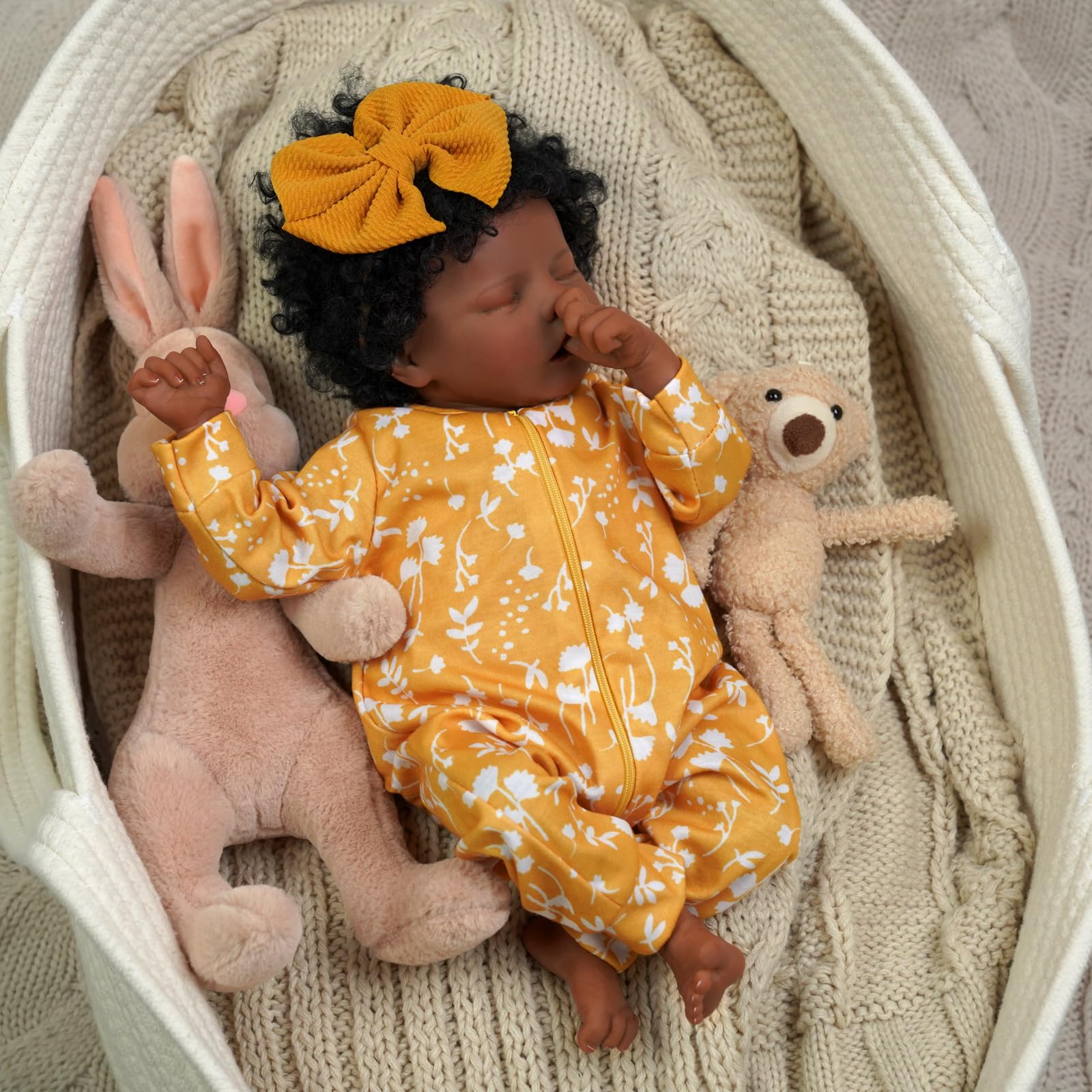 Foto 3 pulgar | Muñeca Reborn Jizhi Girl 43 cm con Accesorios - Venta Internacional