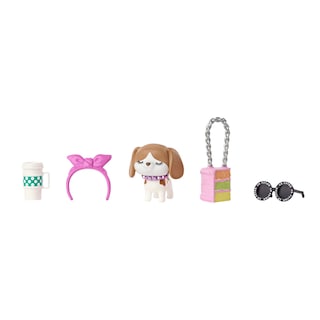 Foto 5 | Muñeca Barbie Extra Con Chaqueta Peluda Y Mascota Con Trenzas Burdeos - Venta Internacional.