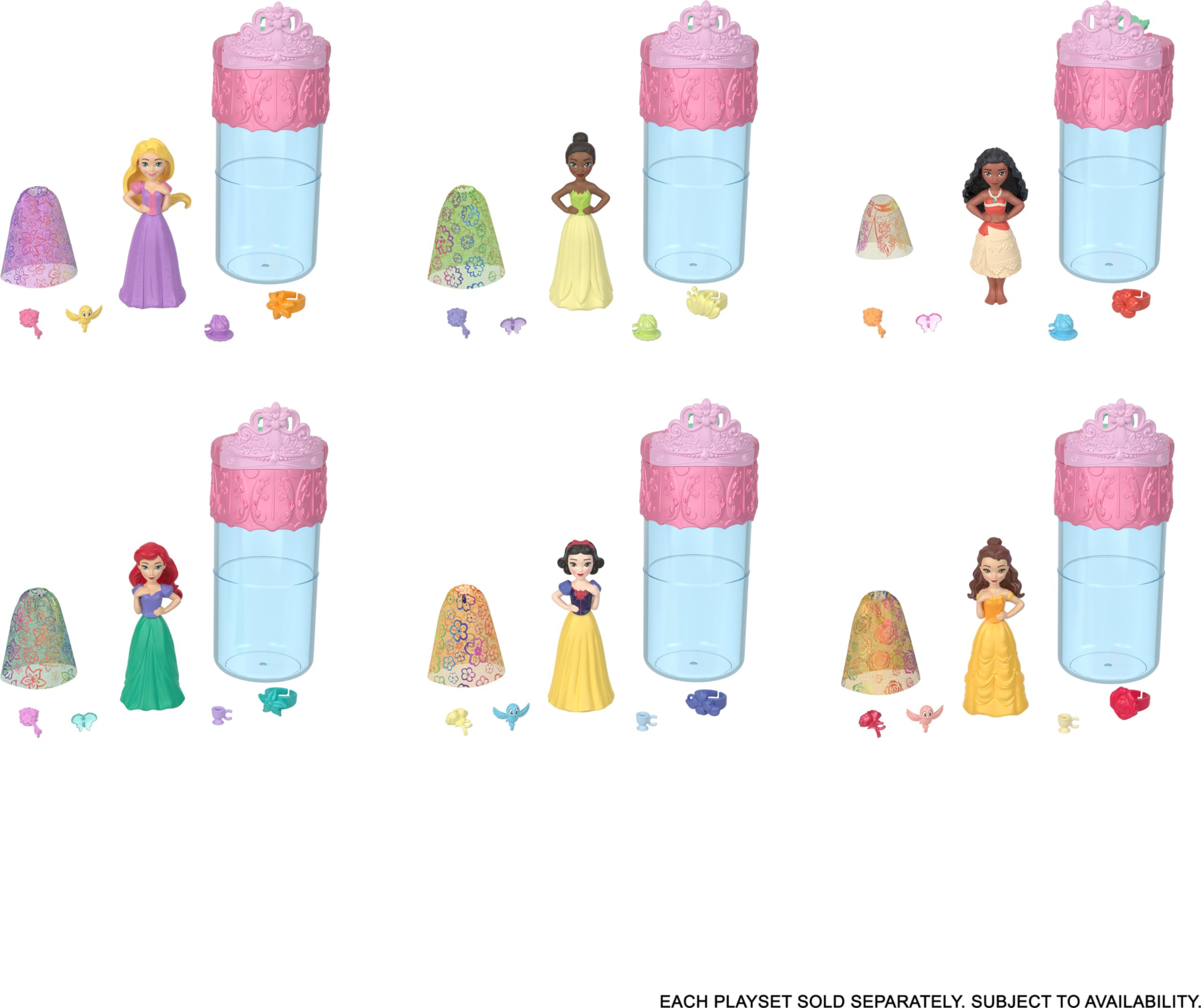 Foto 7 pulgar | Toy Mattel Disney Princess Royal, Revelador De Colores Con 6 Sorpresas - Venta Internacional.