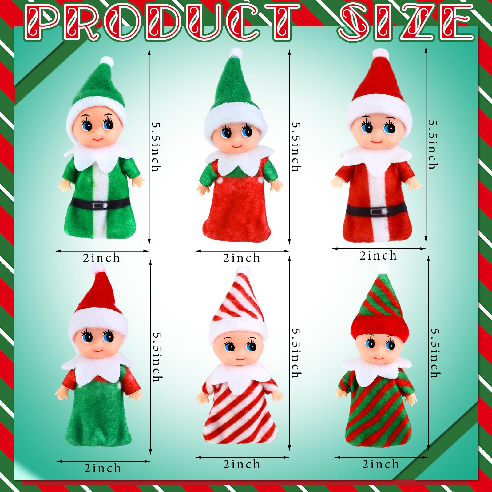 Foto 3 pulgar | Muñeca Elfa De Navidad Skylety, 6 Piezas, Para Navidad Y Año Nuevo - Venta Internacional.