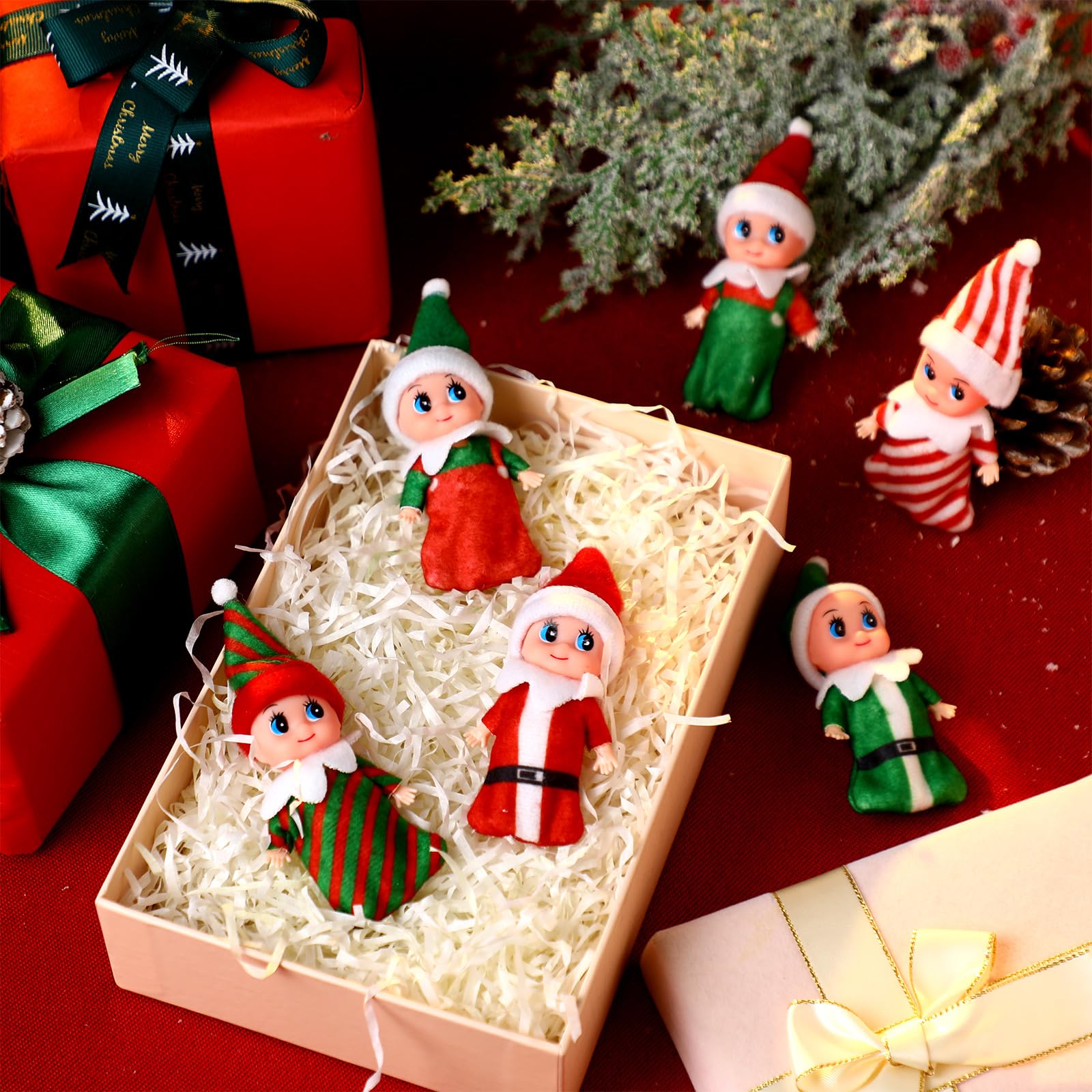 Foto 5 pulgar | Muñeca Elfa De Navidad Skylety, 6 Piezas, Para Navidad Y Año Nuevo - Venta Internacional.