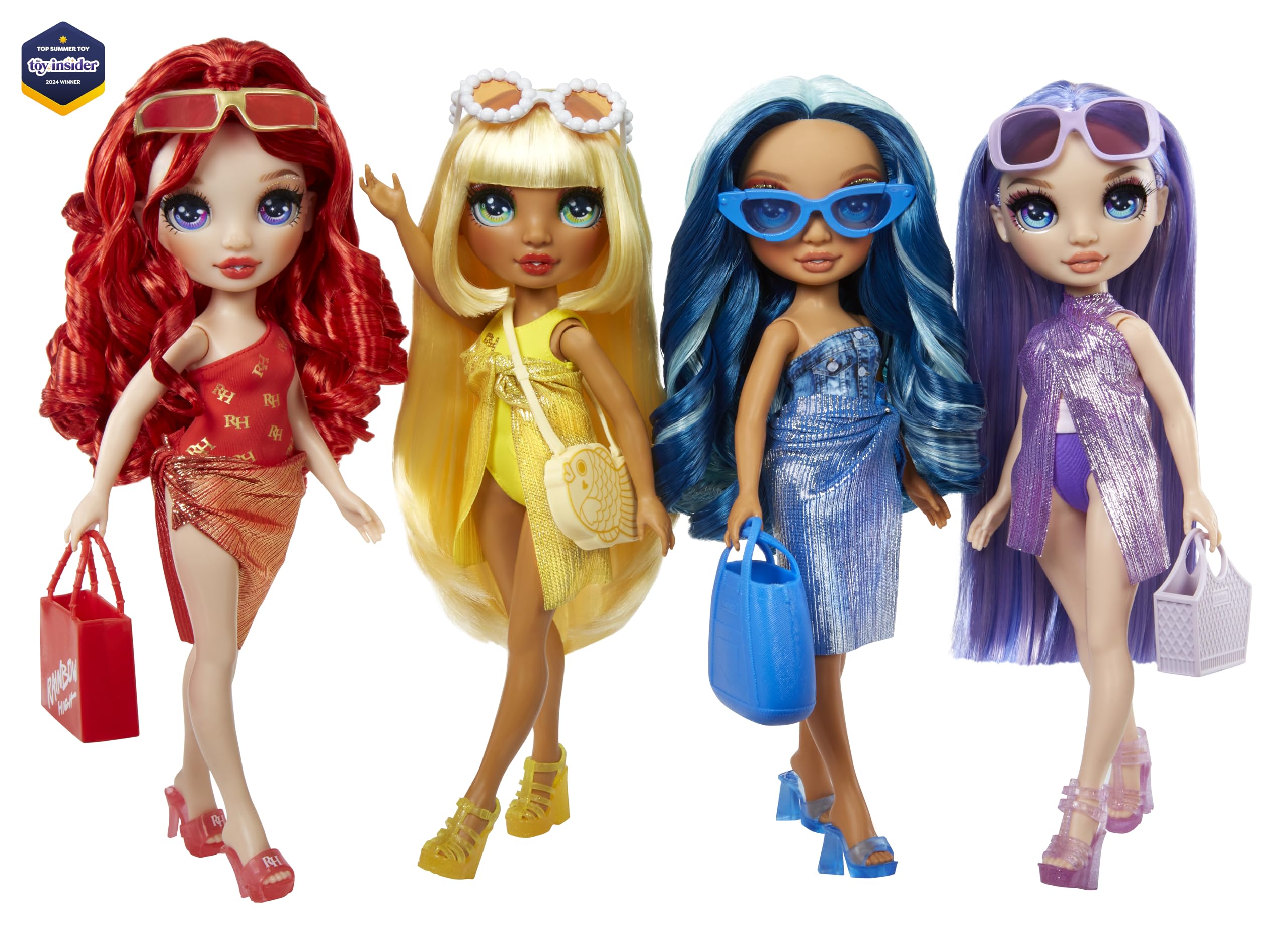 Foto 7 pulgar | Muñeca Moderna Rainbow High Swim & Style Ruby con Accesorios - Venta Internacional
