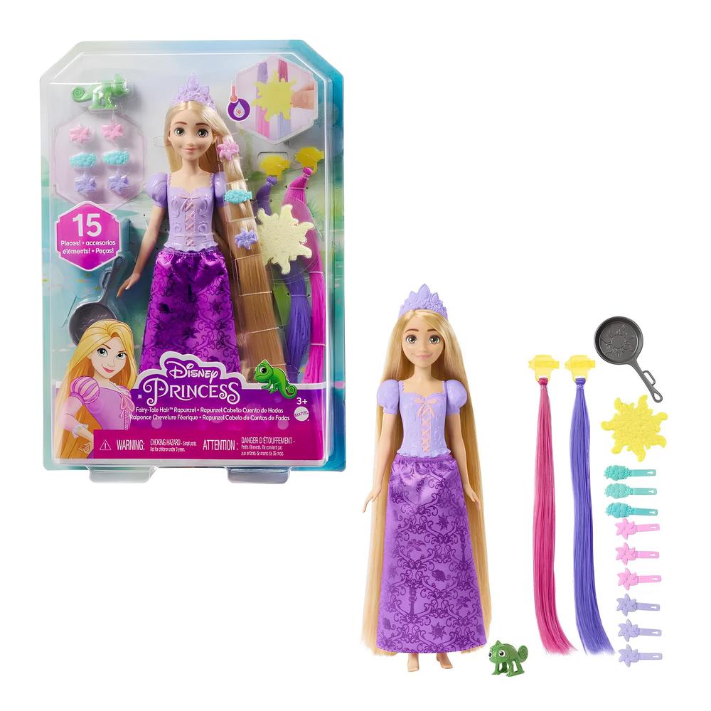 Foto 2 pulgar | Disney Princess: Muñeca Rapunzel Cabello De Cuentos De Hadas