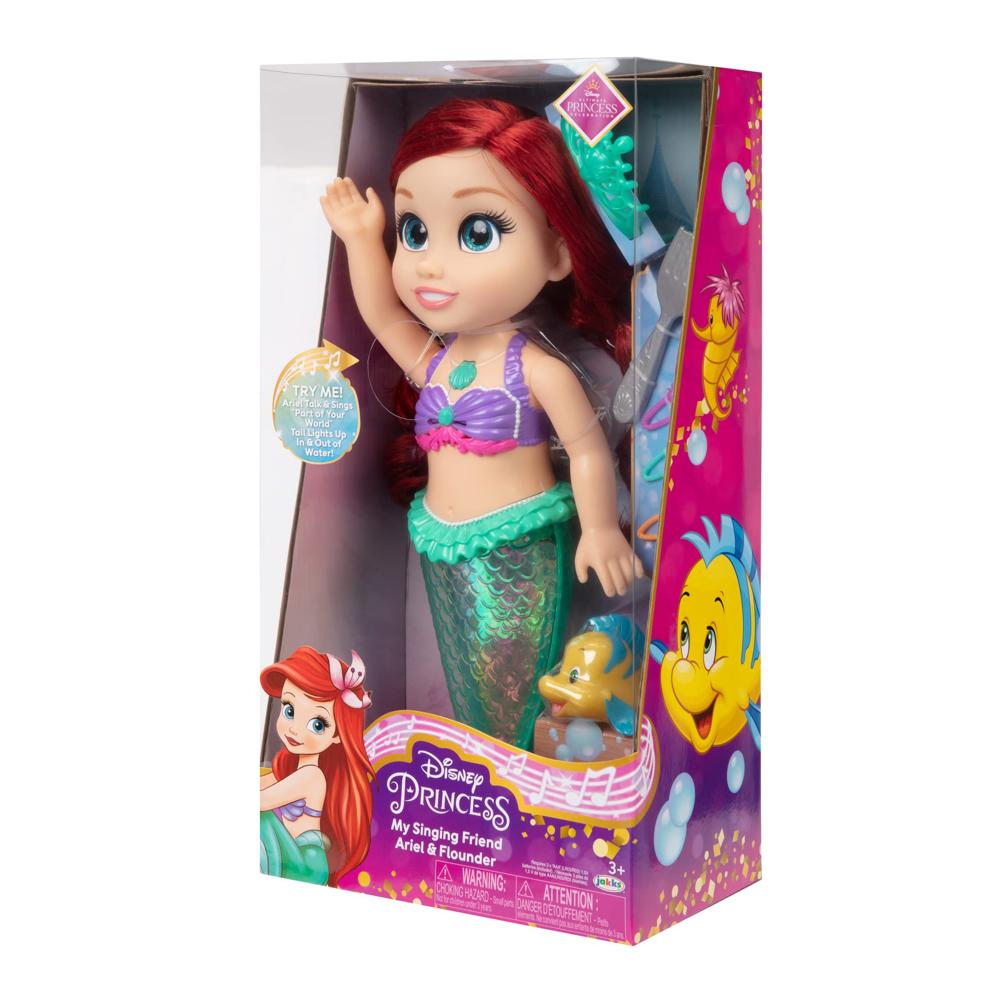 Foto 5 pulgar | Muñeca Disney Princess Ariel My Singing Friend Con Platija - Venta Internacional.
