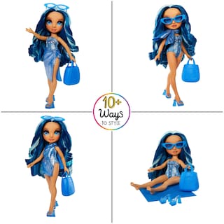 Foto 4 | Muñeca Moderna Rainbow High Swim & Style Skyler Blue 11 - Venta Internacional.