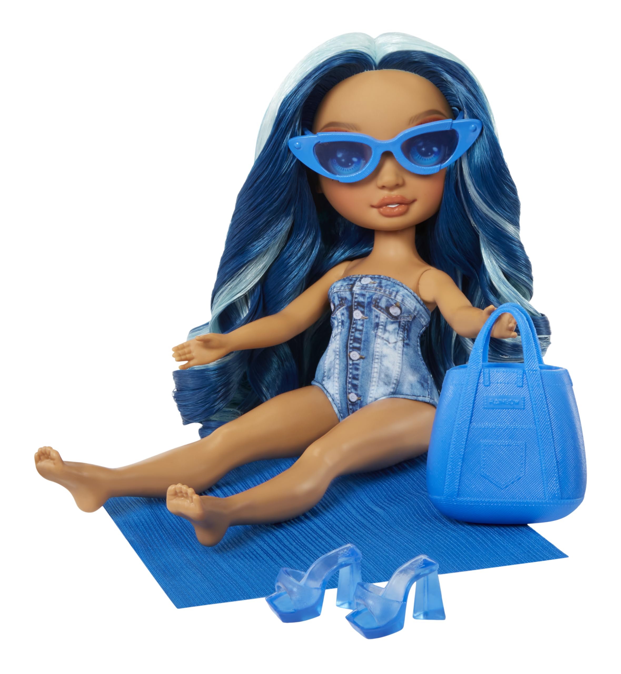 Foto 6 pulgar | Muñeca Moderna Rainbow High Swim & Style Skyler Blue 11 - Venta Internacional.