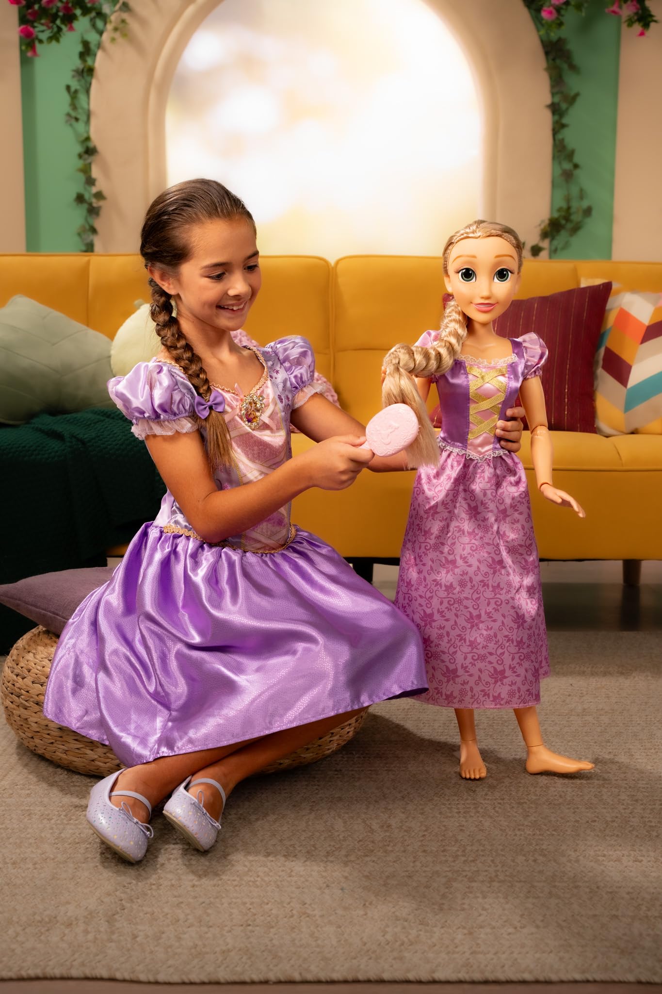 Foto 3 pulgar | Muñeca Disney Princess Rapunzel Playdate De 81 Cm Con Accesorios - Venta Internacional.