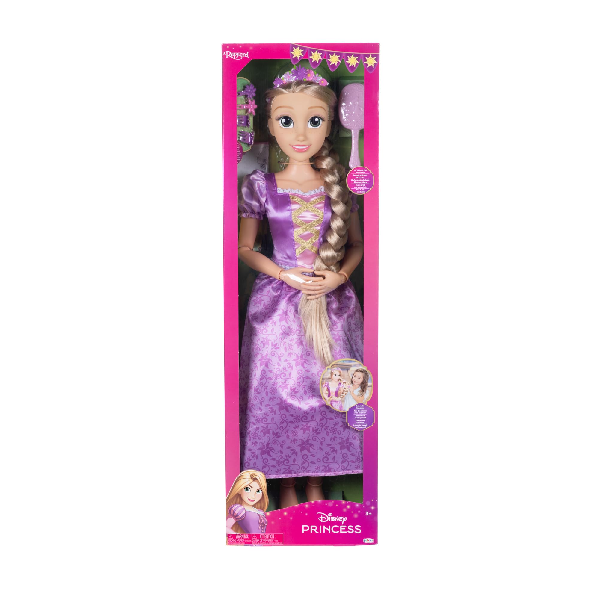Foto 6 pulgar | Muñeca Disney Princess Rapunzel Playdate De 81 Cm Con Accesorios - Venta Internacional.